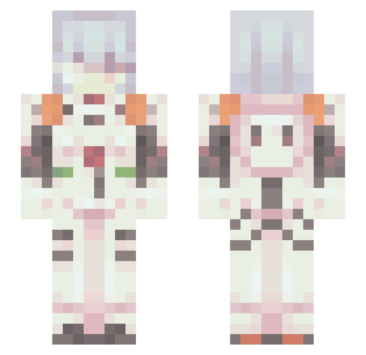 tuna4033 Minecraft skin, front and back view
