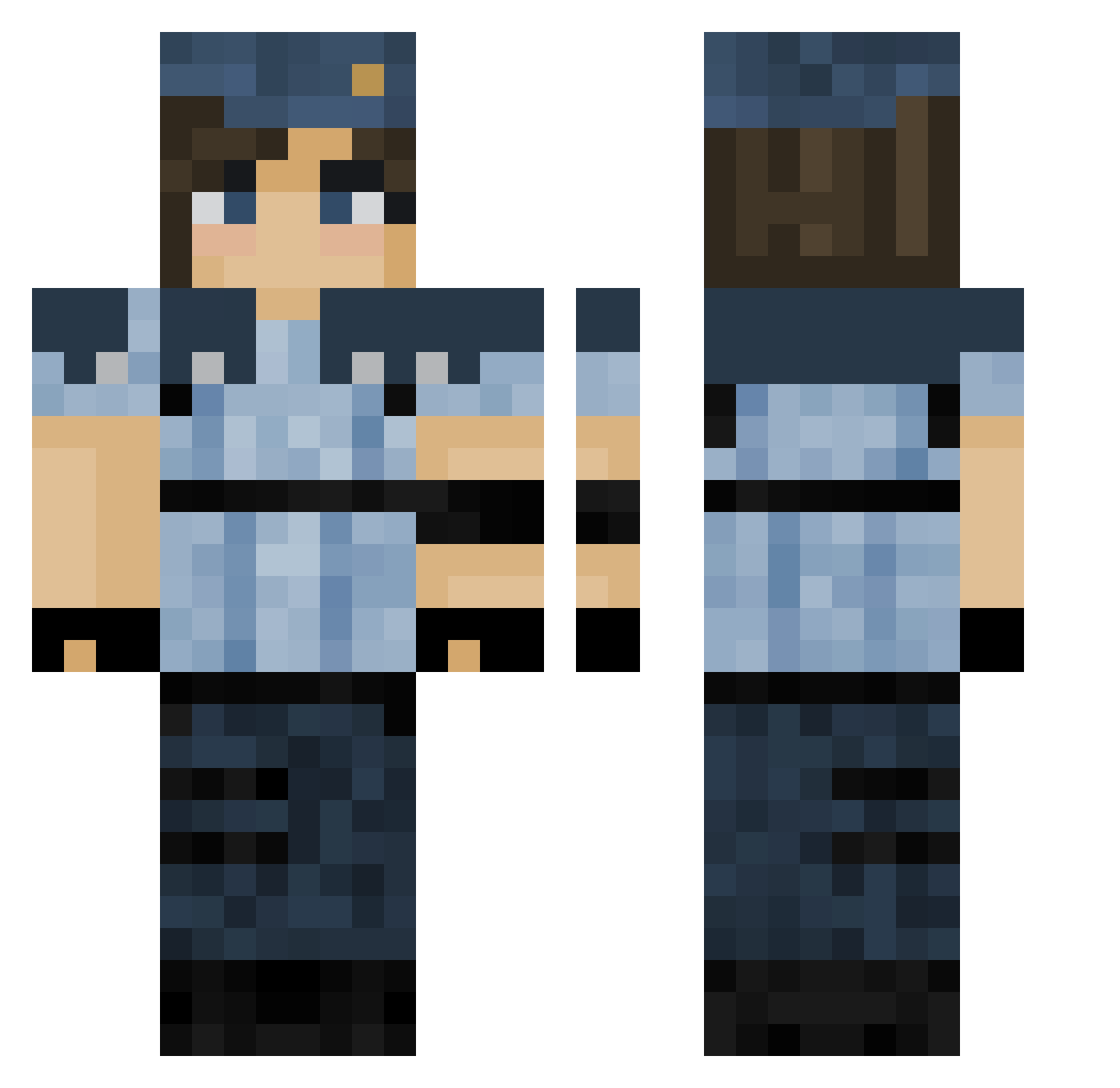 P0tito_ Minecraft skin, front and back view