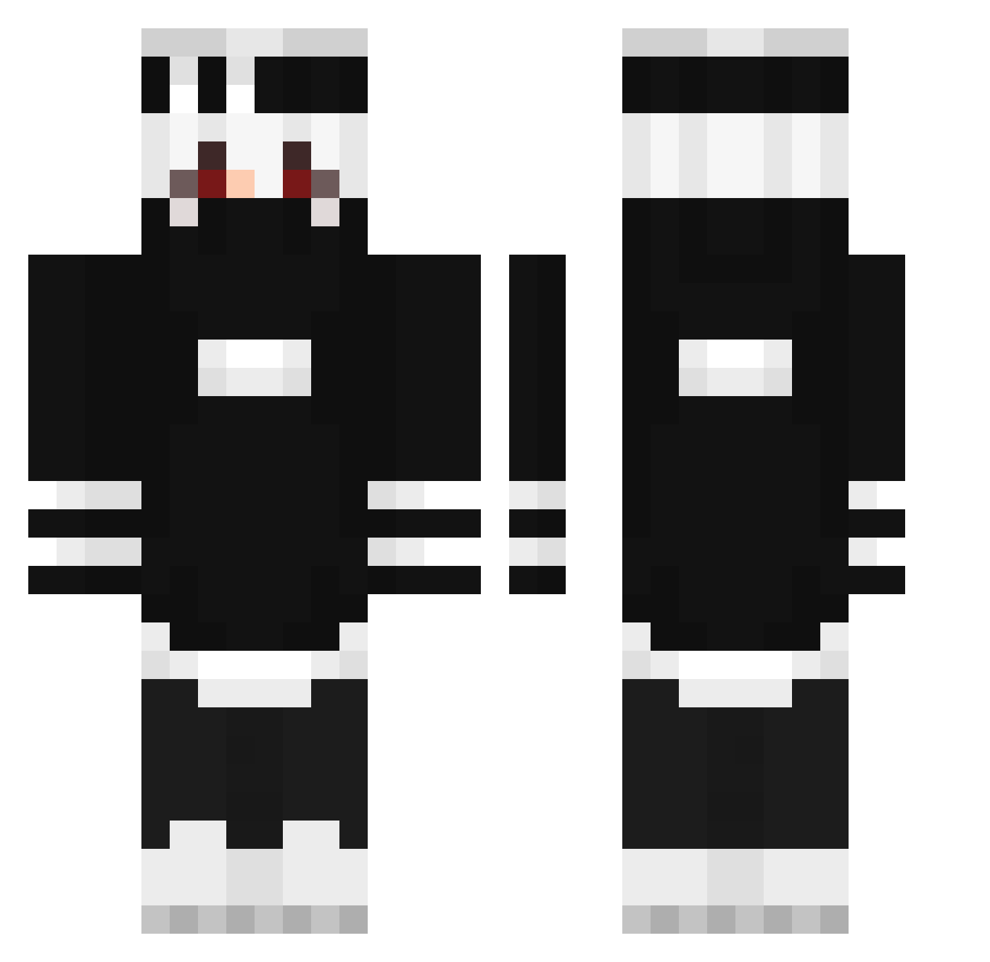 Schicksal_lll Minecraft skin, front and back view