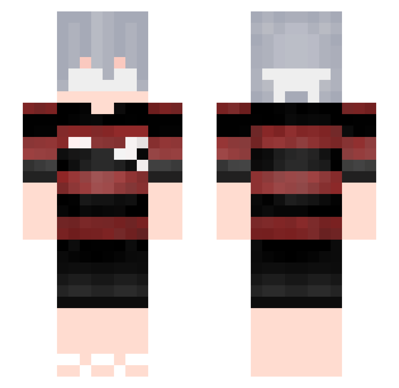 joaofla Minecraft skin, front and back view
