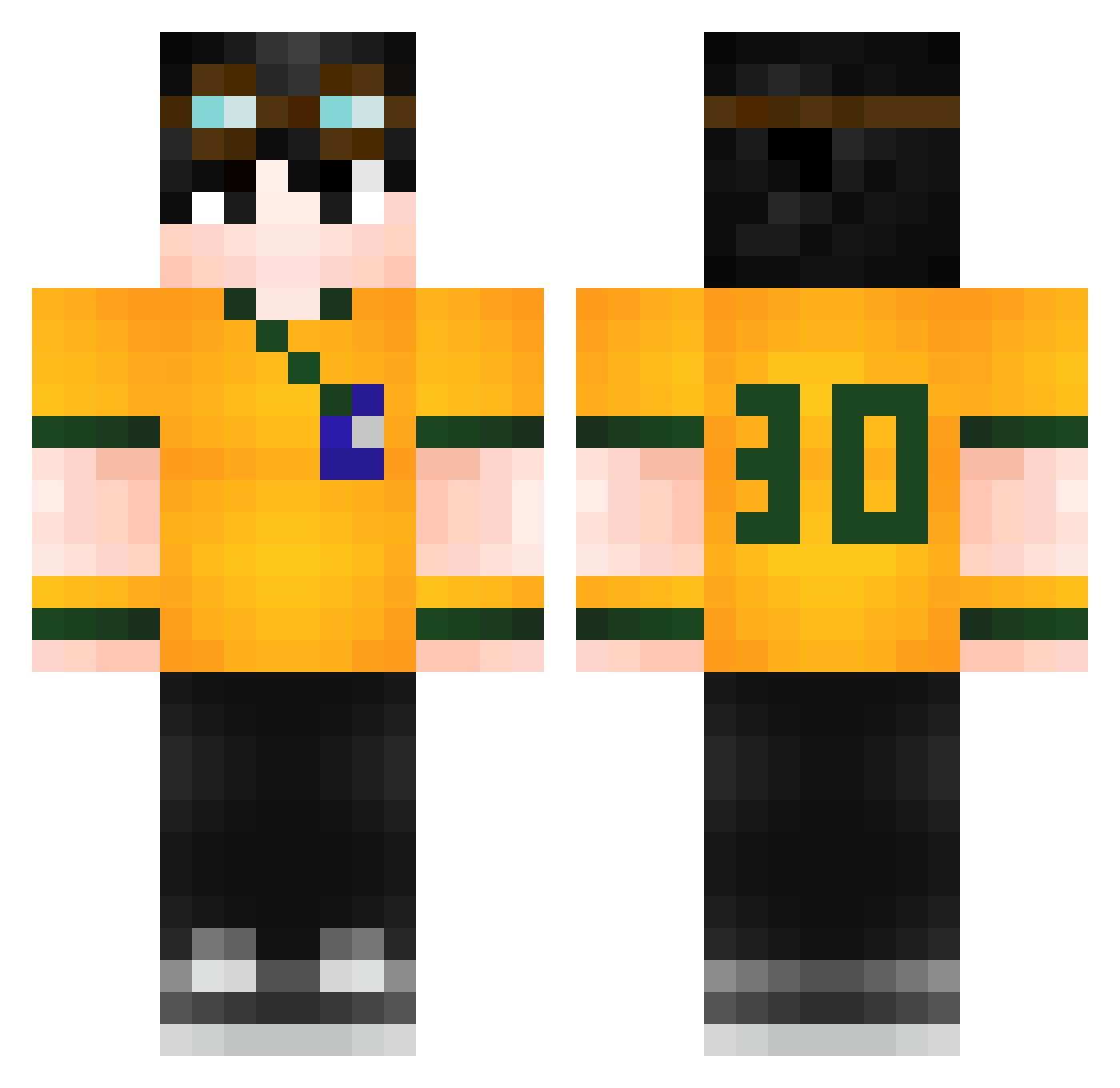 RamonLucas_BR Minecraft skin, front and back view