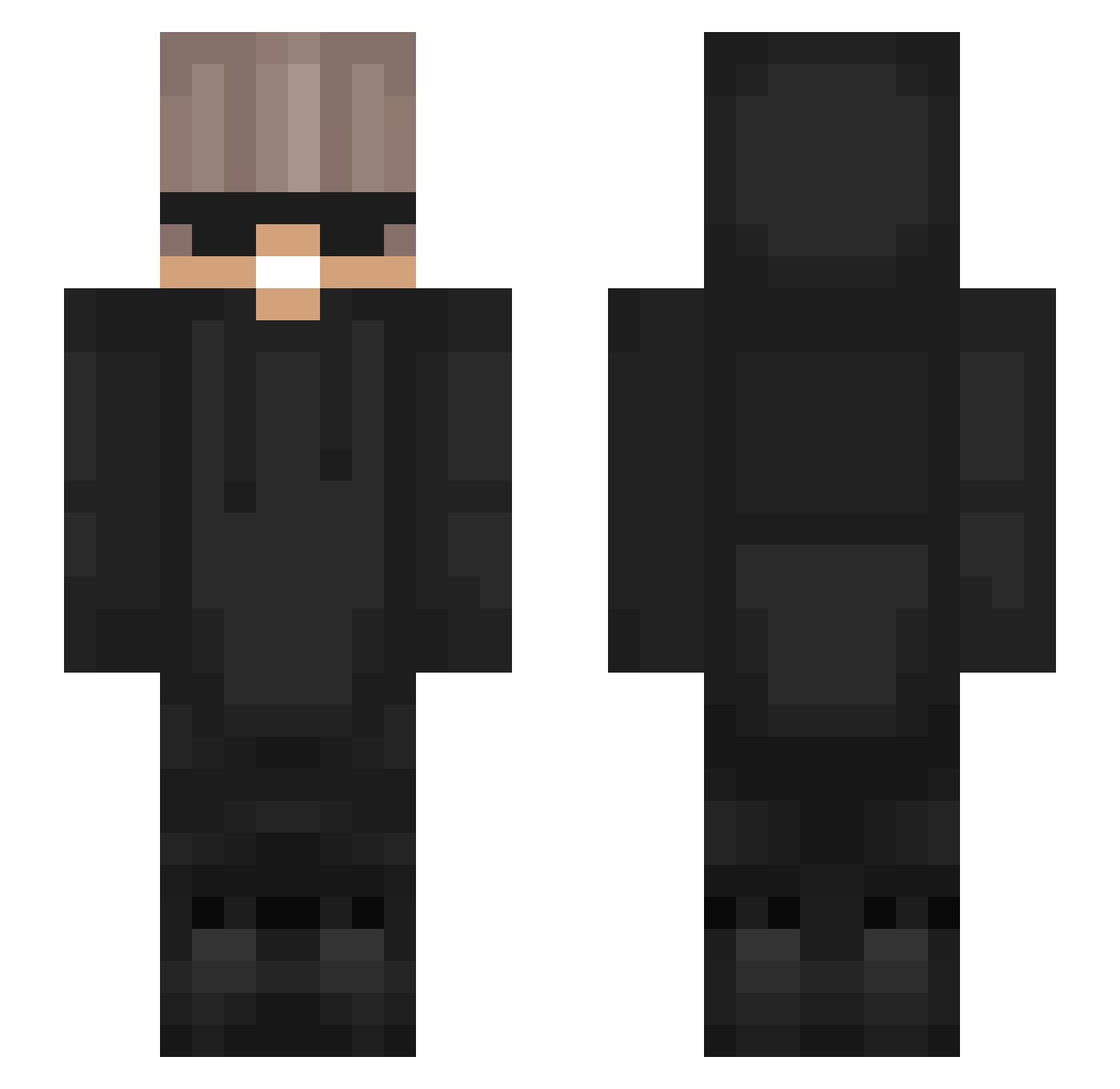 TimLii Minecraft skin, front and back view