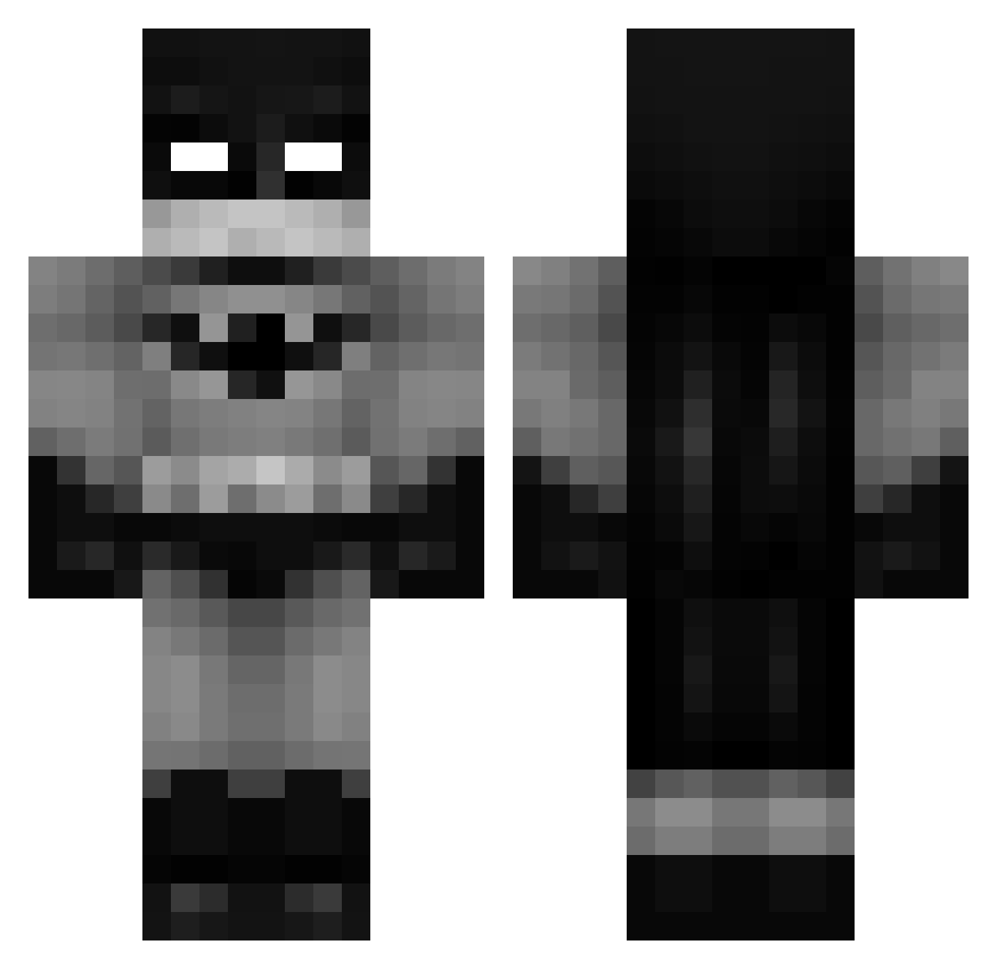 AmTheJohnny Minecraft skin, front and back view