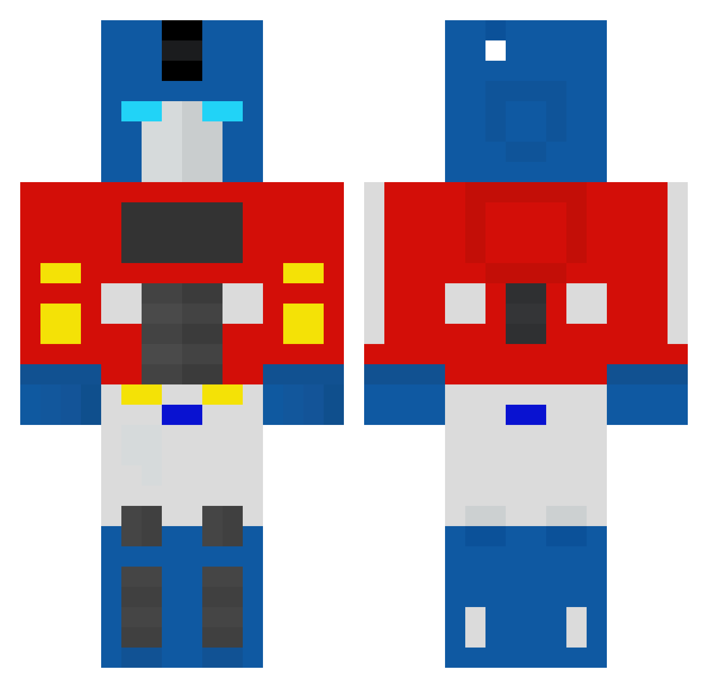 jesseseogeek Minecraft skin, front and back view