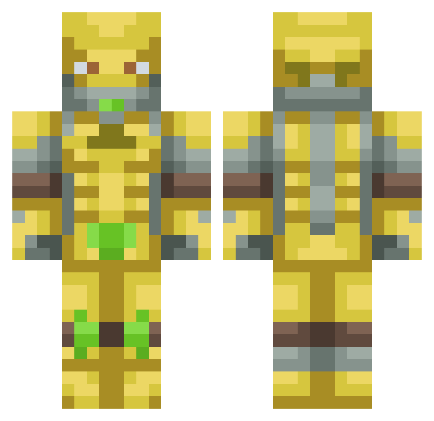 Sussy_Nag Minecraft skin, front and back view
