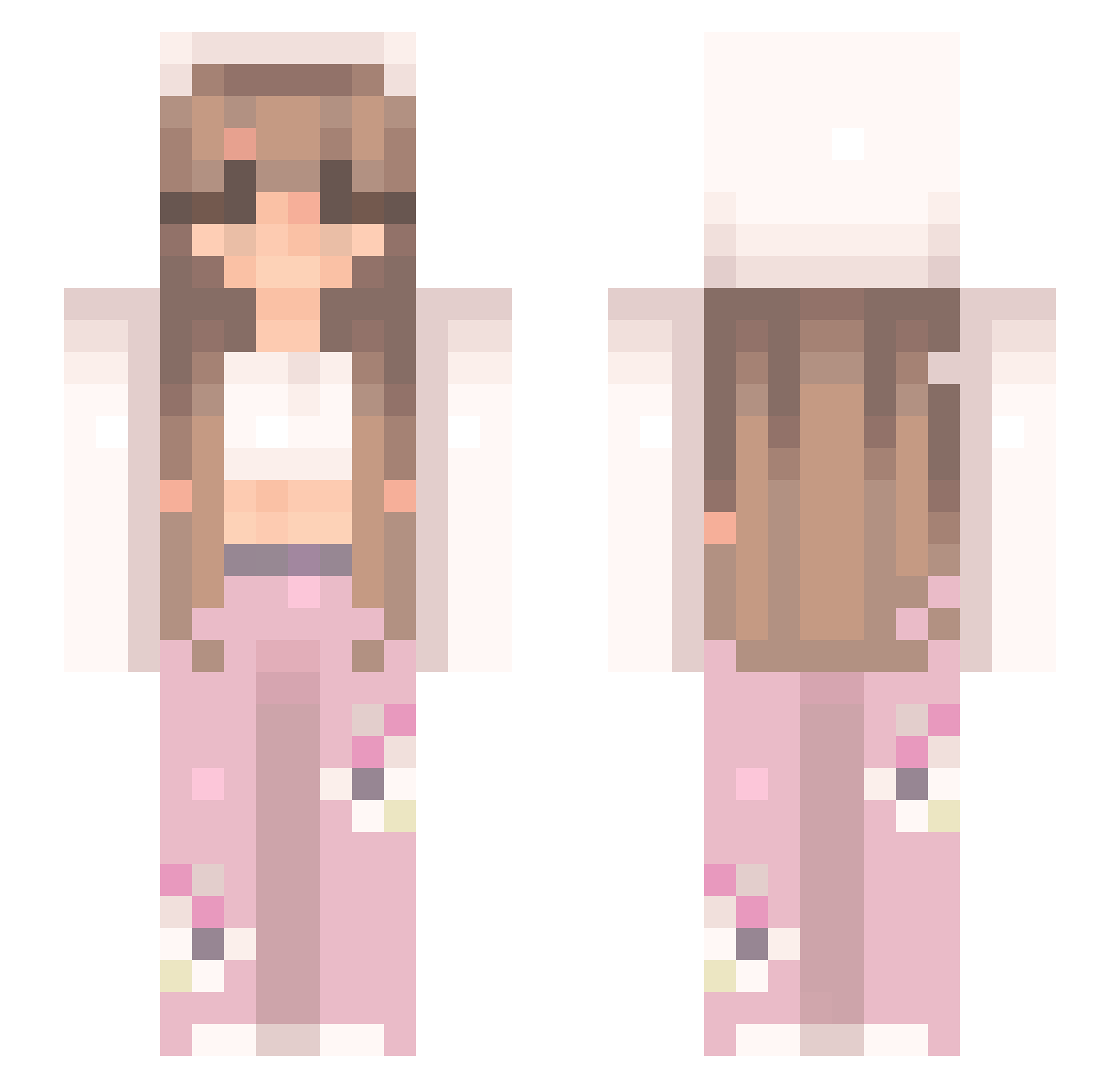 zozo9145 Minecraft skin, front and back view