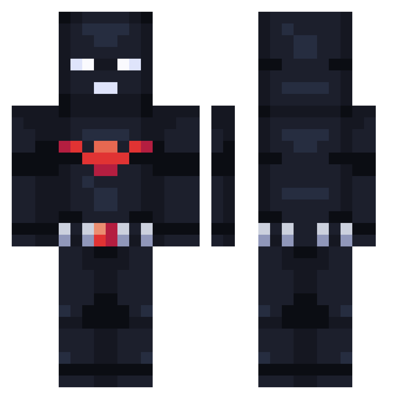 edgarxzz Minecraft skin, front and back view