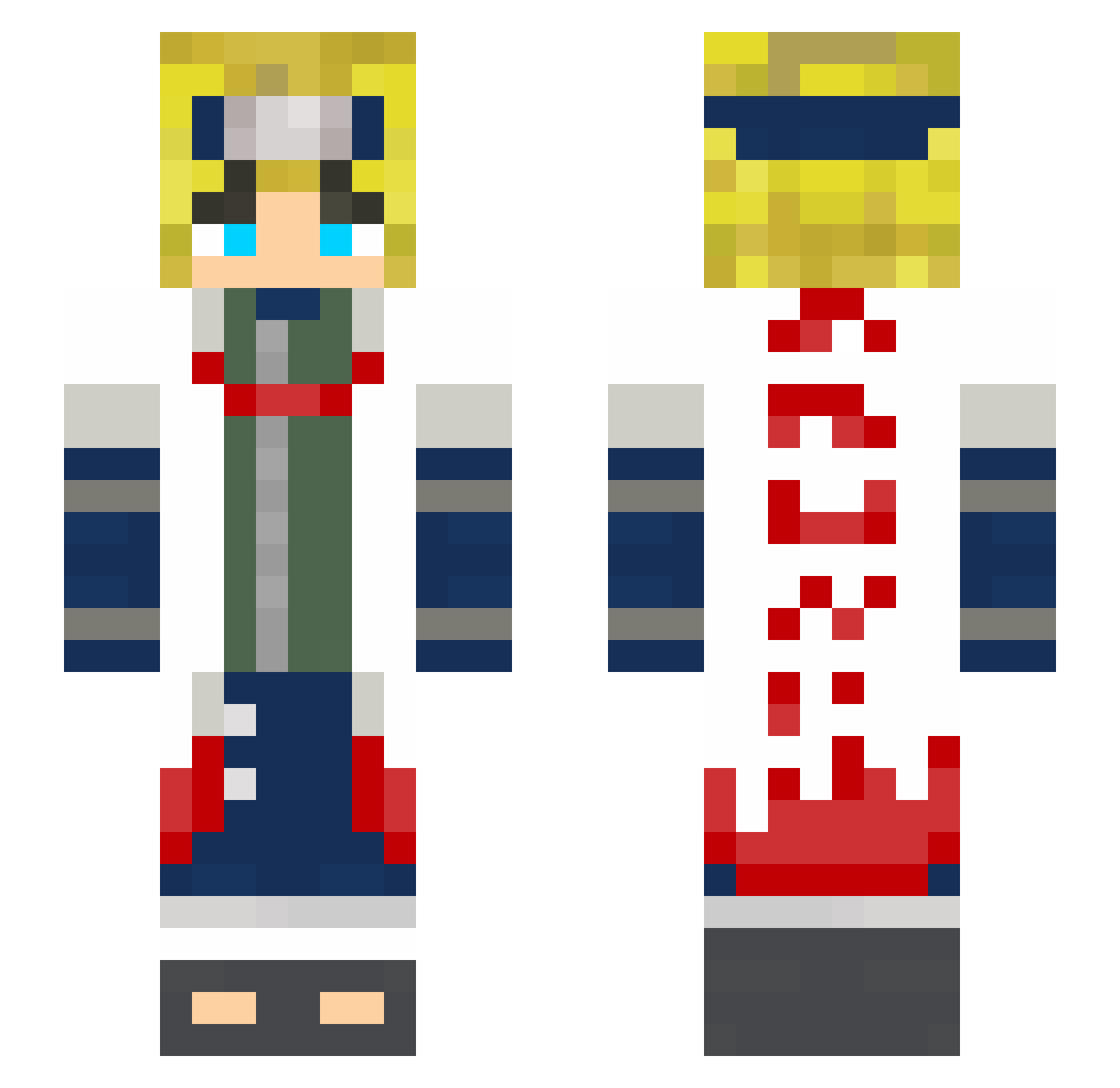 _drewpy_ Minecraft skin, front and back view