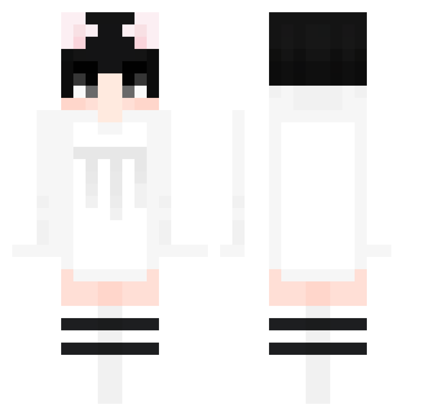 tukihh Minecraft skin, front and back view