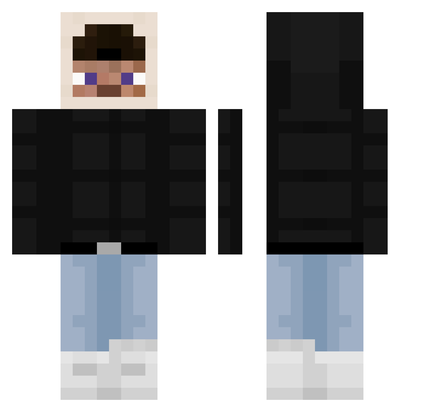 Sevenn__ Minecraft skin, front and back view