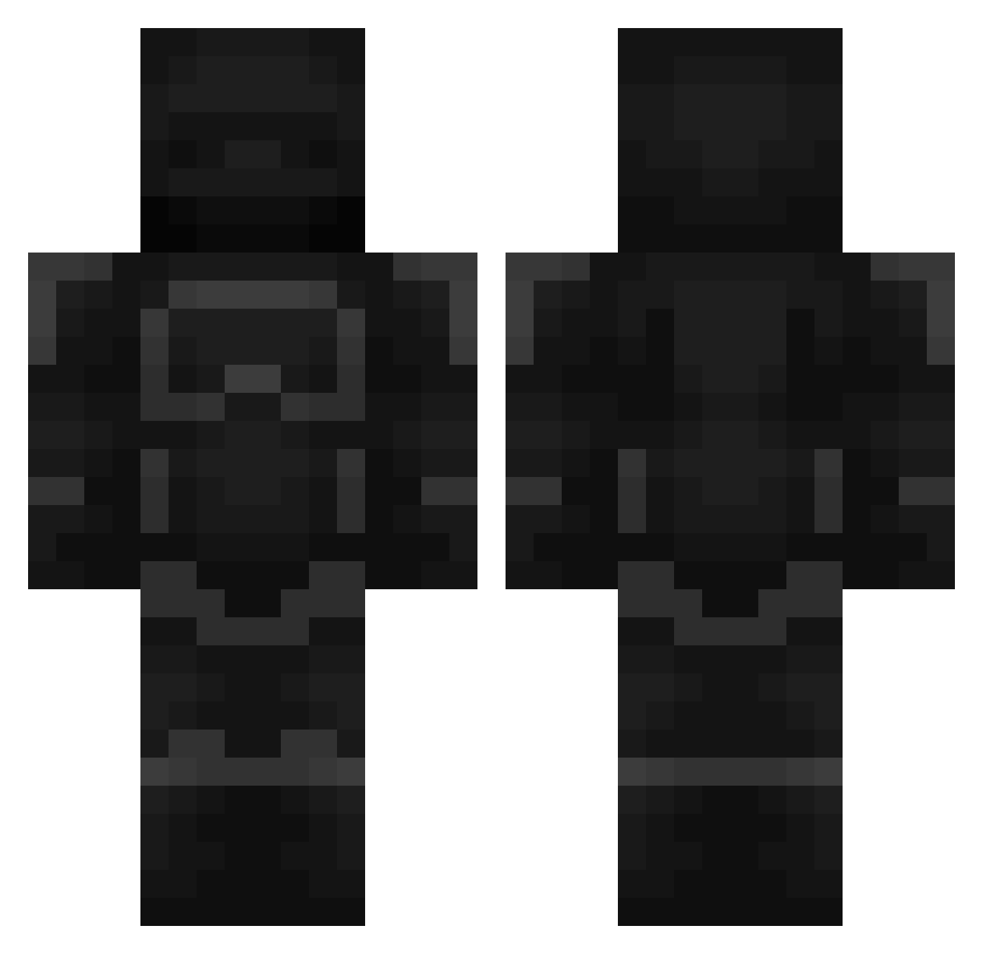 sai123 Minecraft skin, front and back view