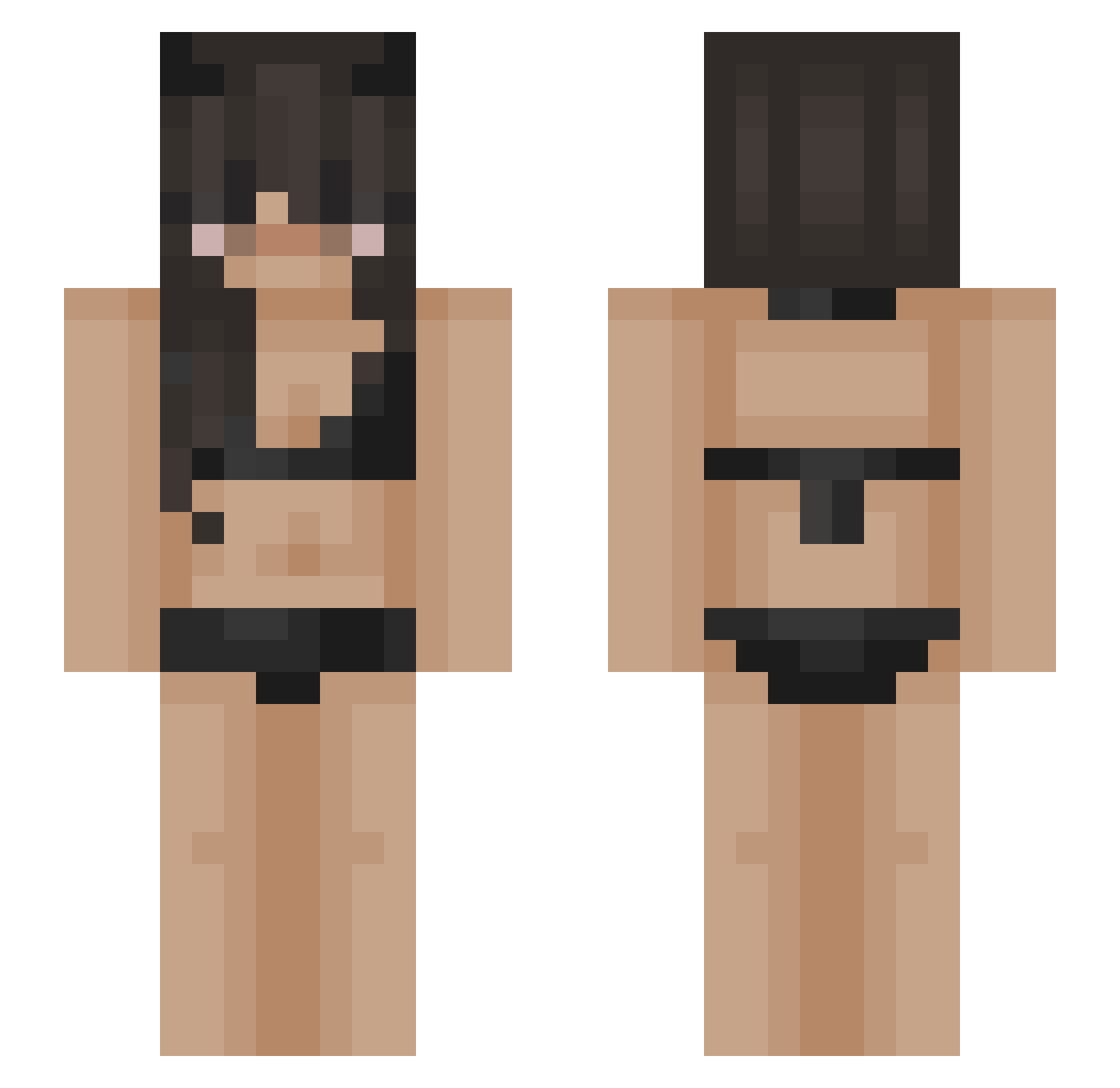 IIIg2amer2III Minecraft skin, front and back view