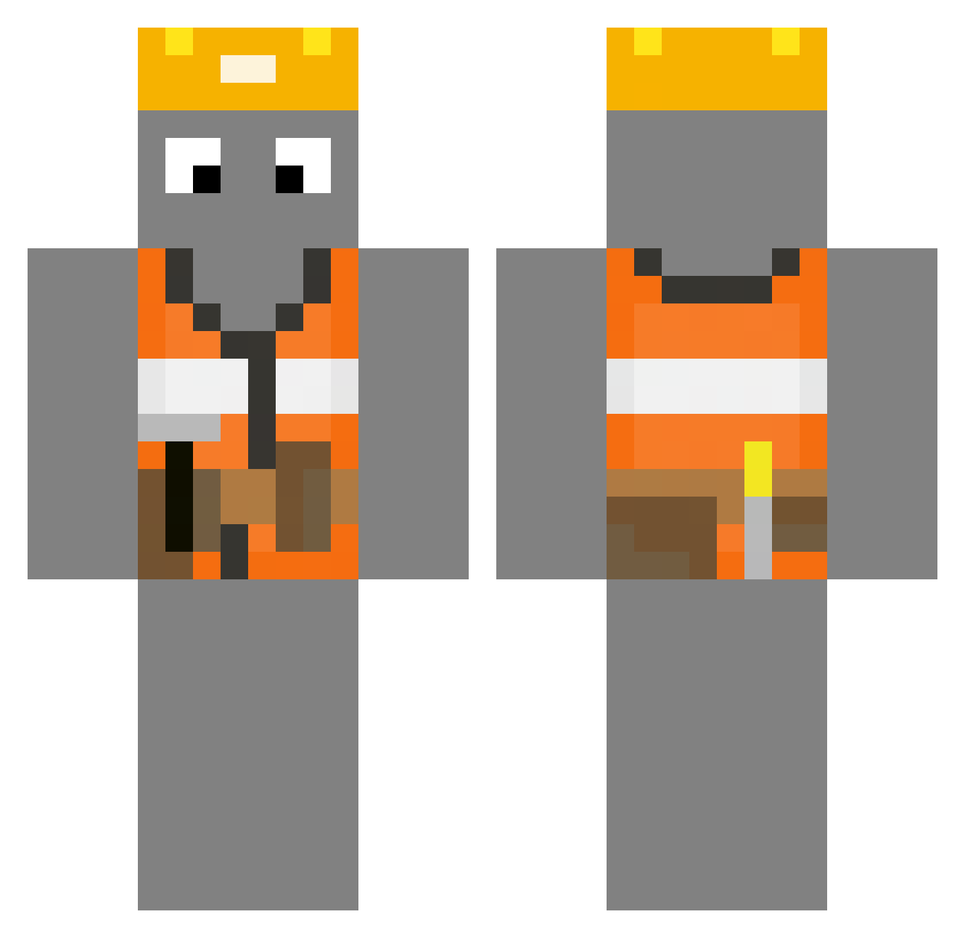 Tlen_10 Minecraft skin, front and back view