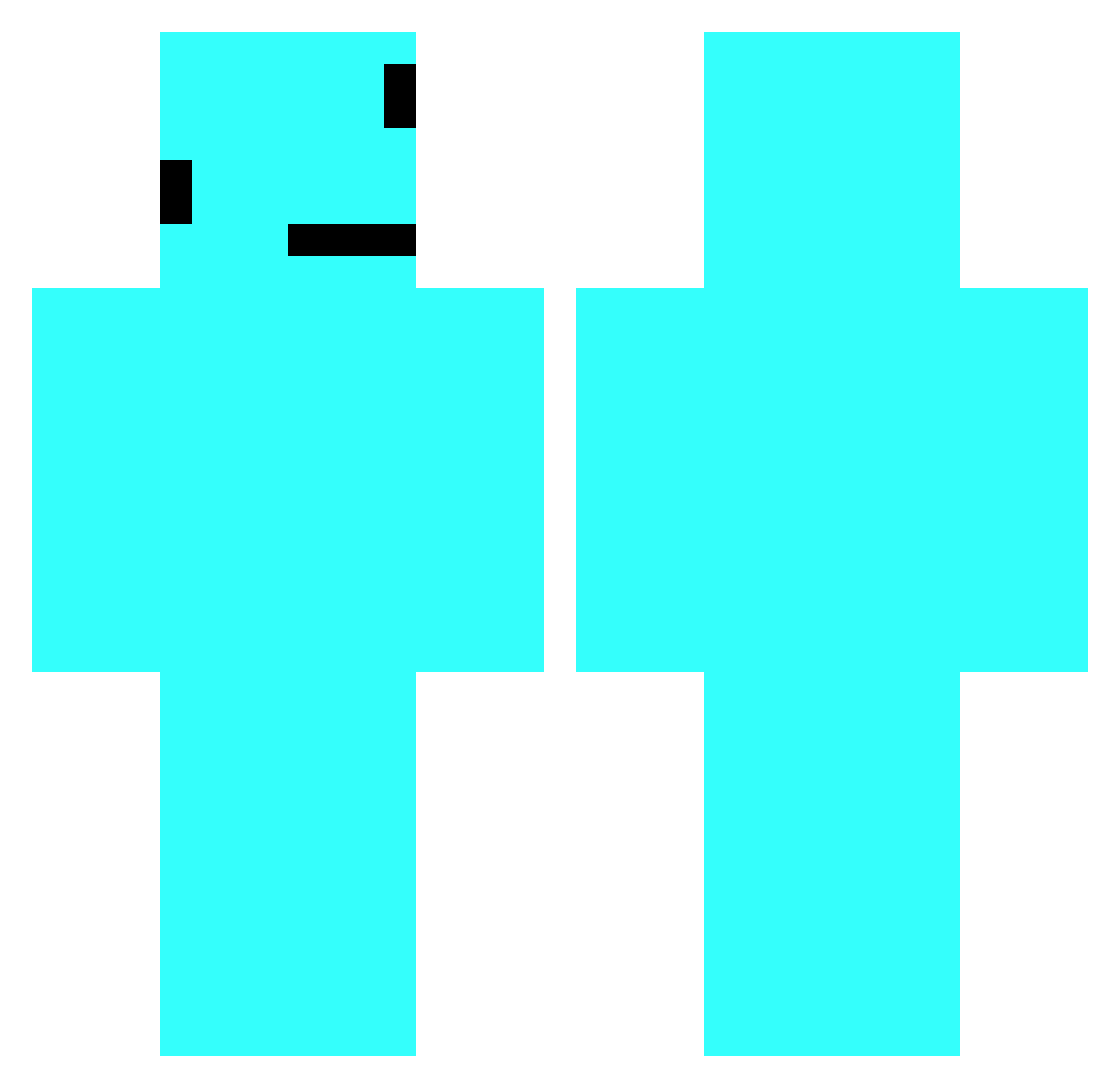 X_MARIUS Minecraft skin, front and back view
