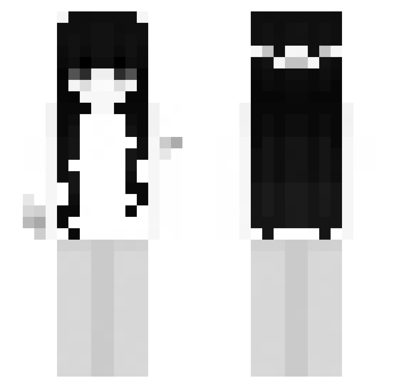 soyarrr Minecraft skin, front and back view
