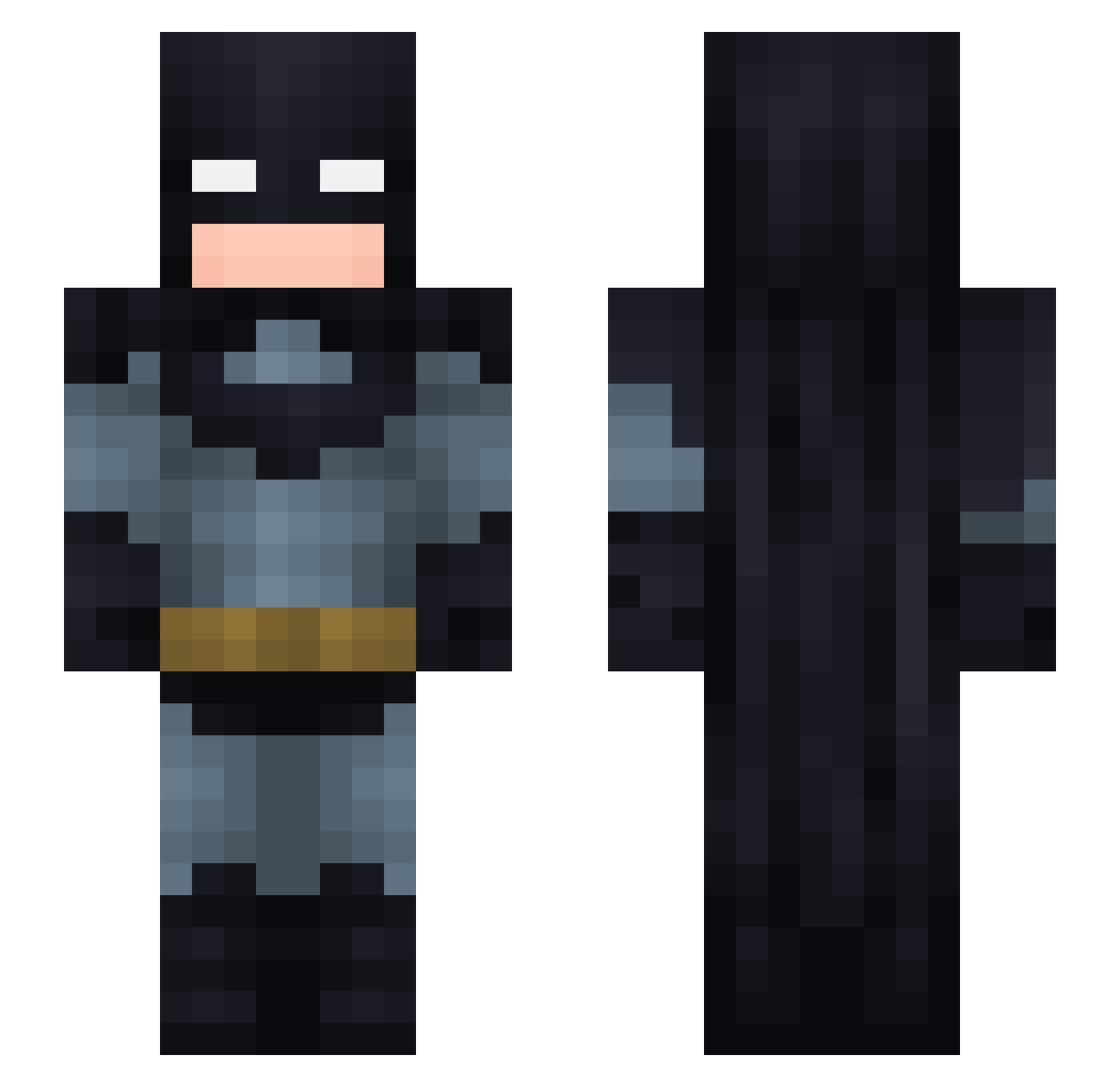 tendi3 Minecraft skin, front and back view