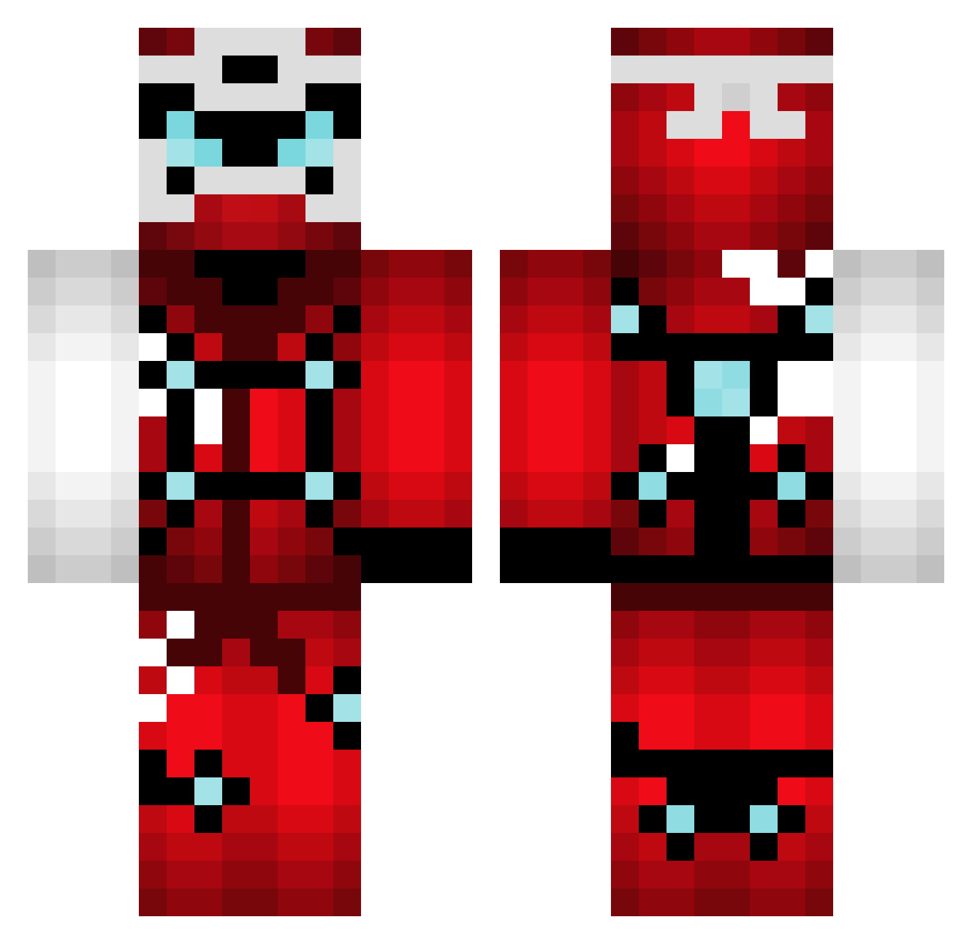 TheOverlord_ Minecraft skin, front and back view