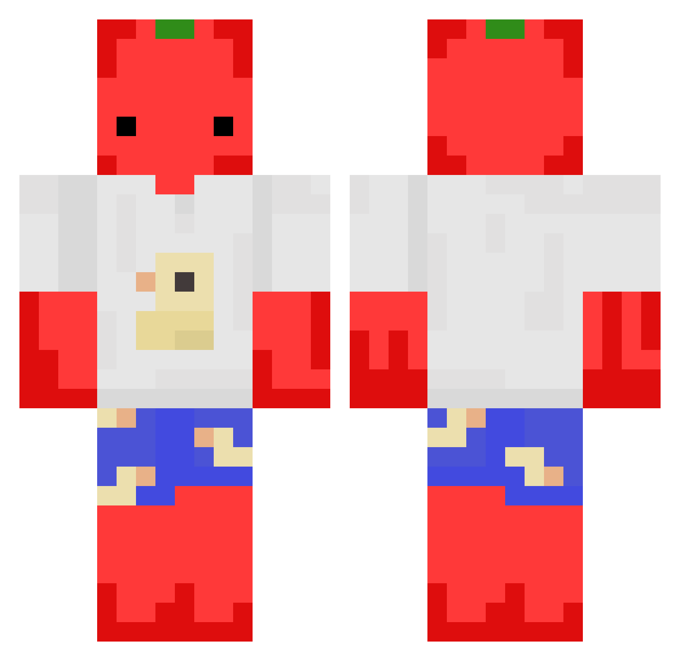 tarakopasutaa1 Minecraft skin, front and back view