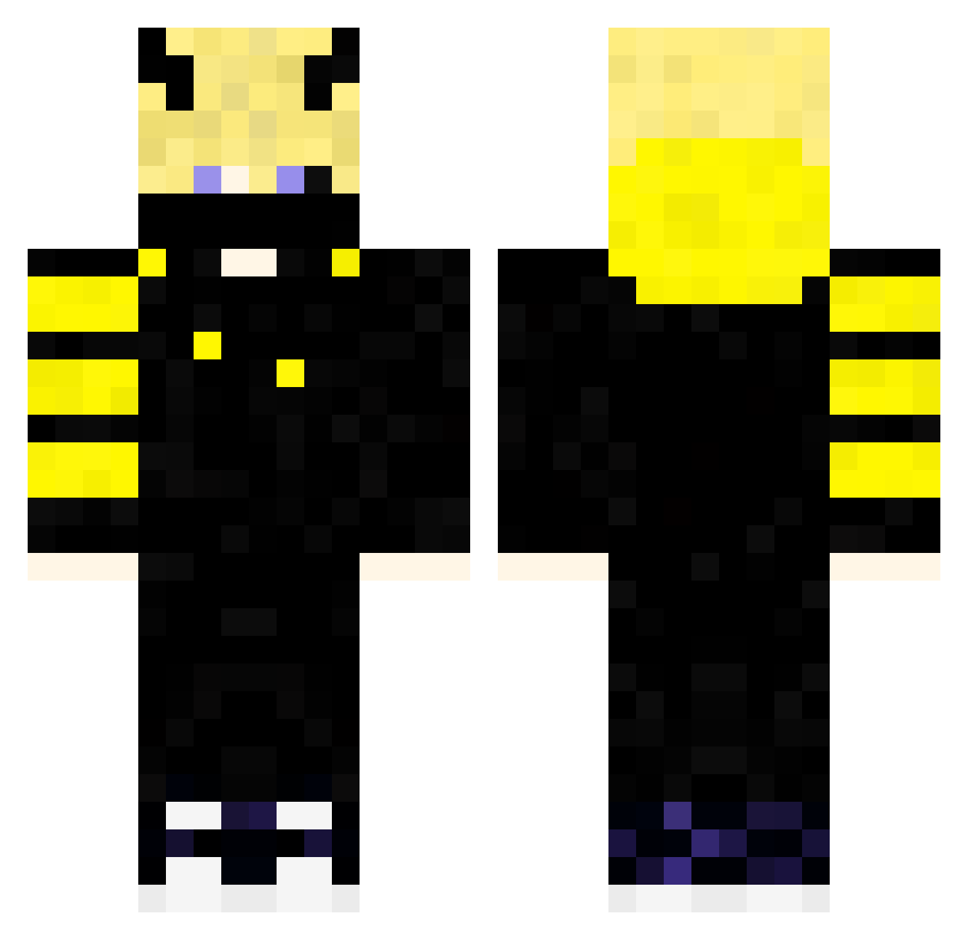 Tarlodinn Minecraft skin, front and back view