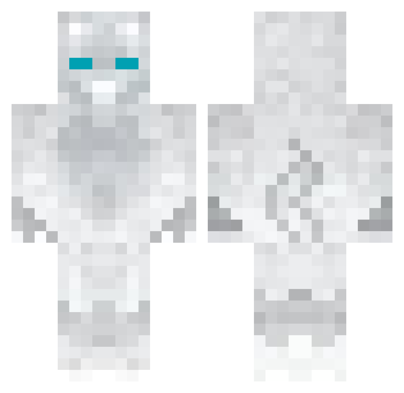 wflp7 Minecraft skin, front and back view