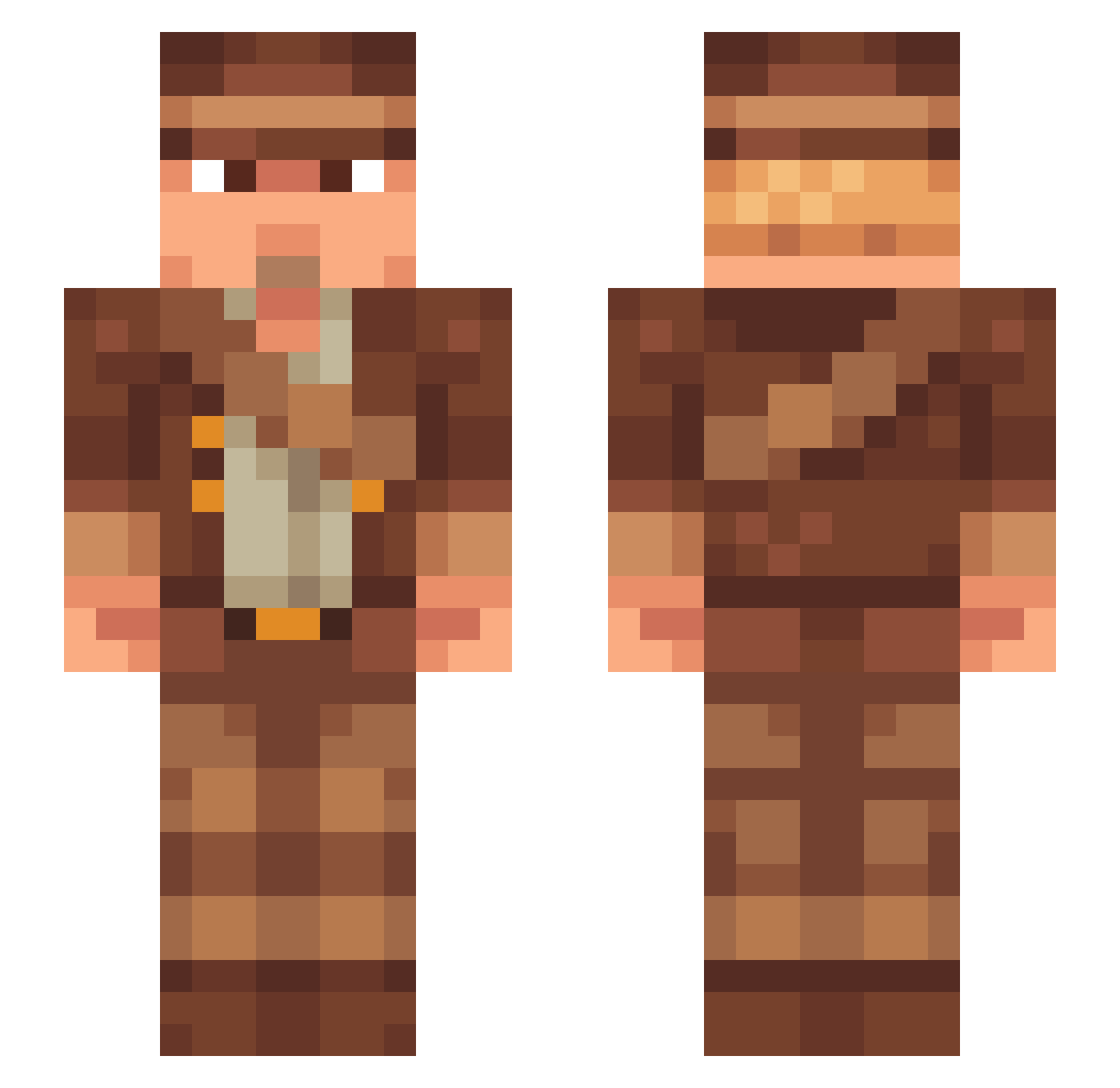 vDarvvIN28 Minecraft skin, front and back view