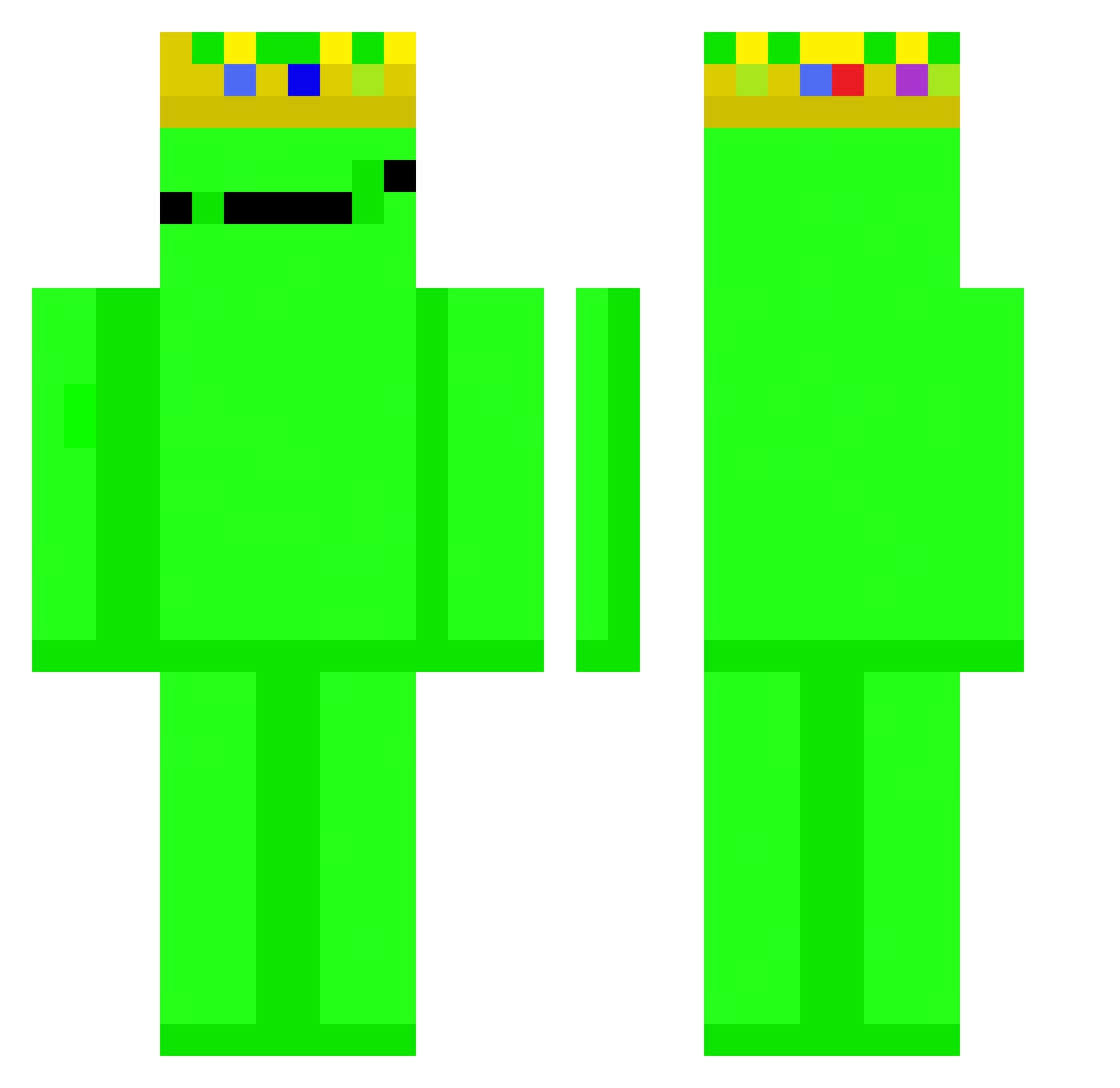 dantesparda0 Minecraft skin, front and back view