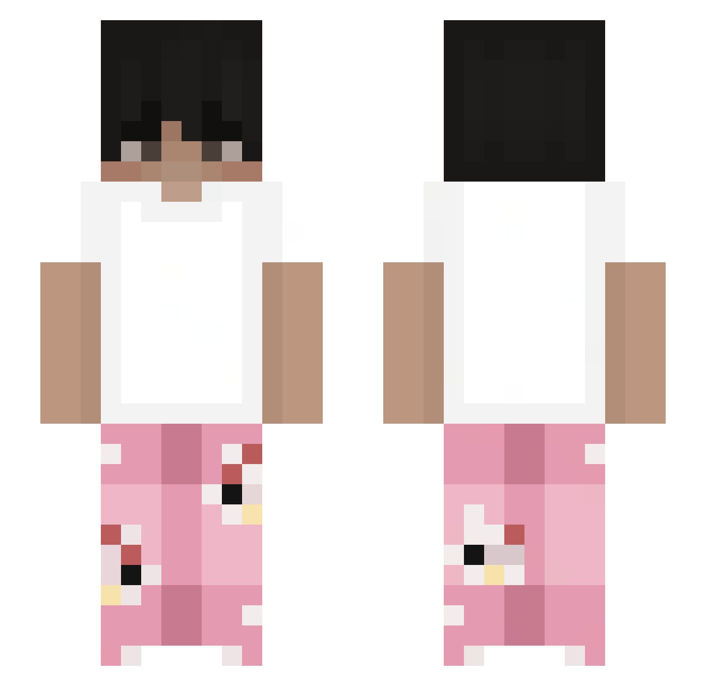 xrvqz Minecraft skin, front and back view