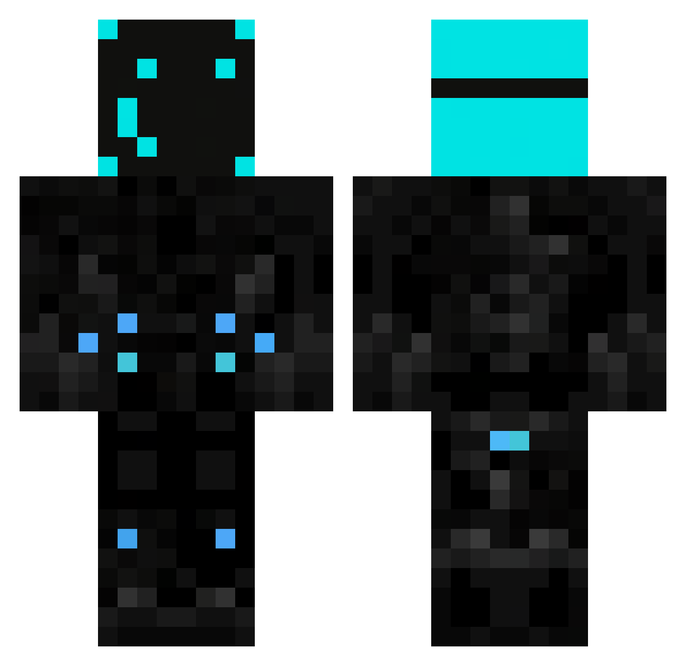 SirBaalthazar Minecraft skin, front and back view