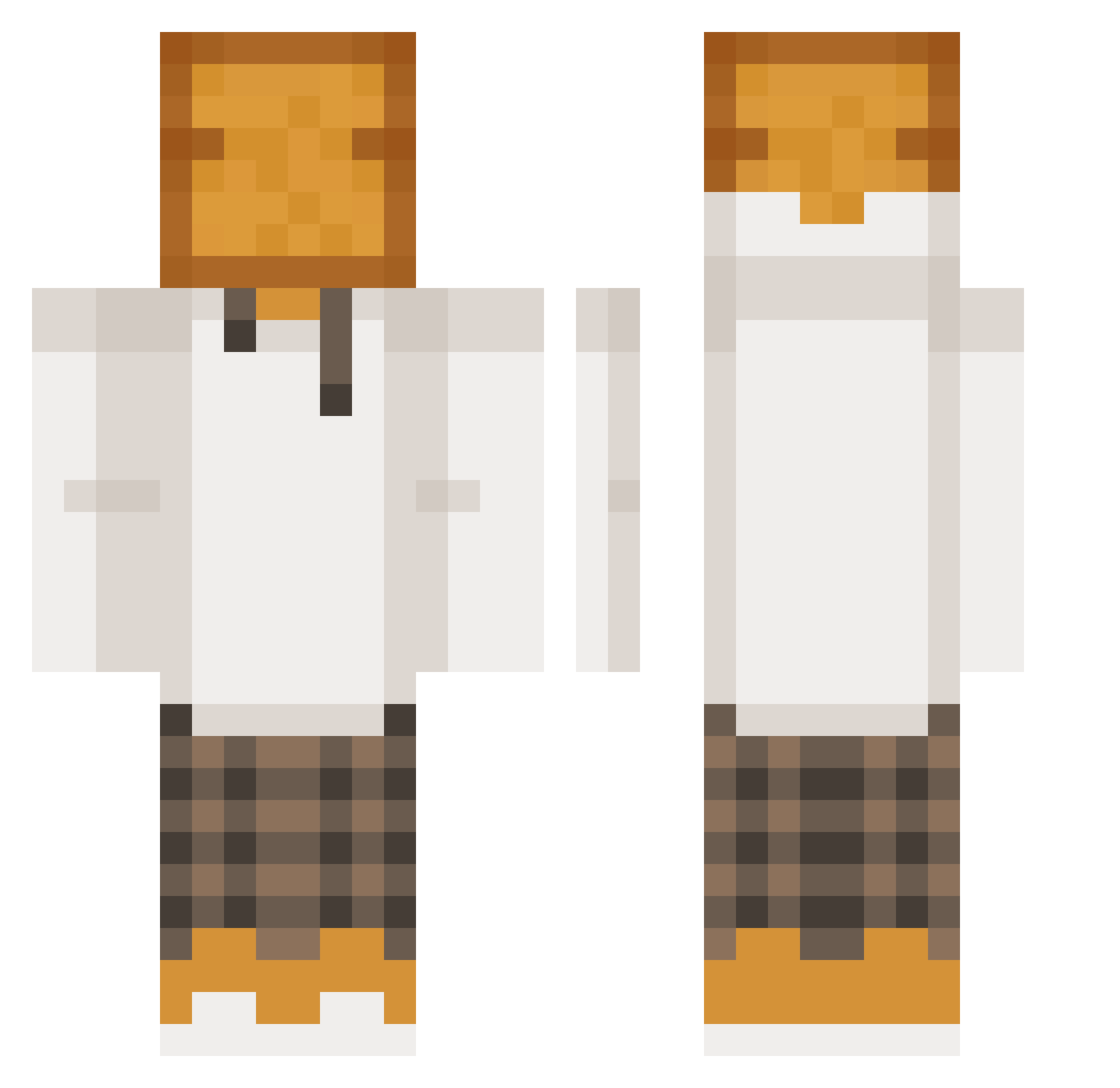 Origamimaster3k Minecraft skin, front and back view