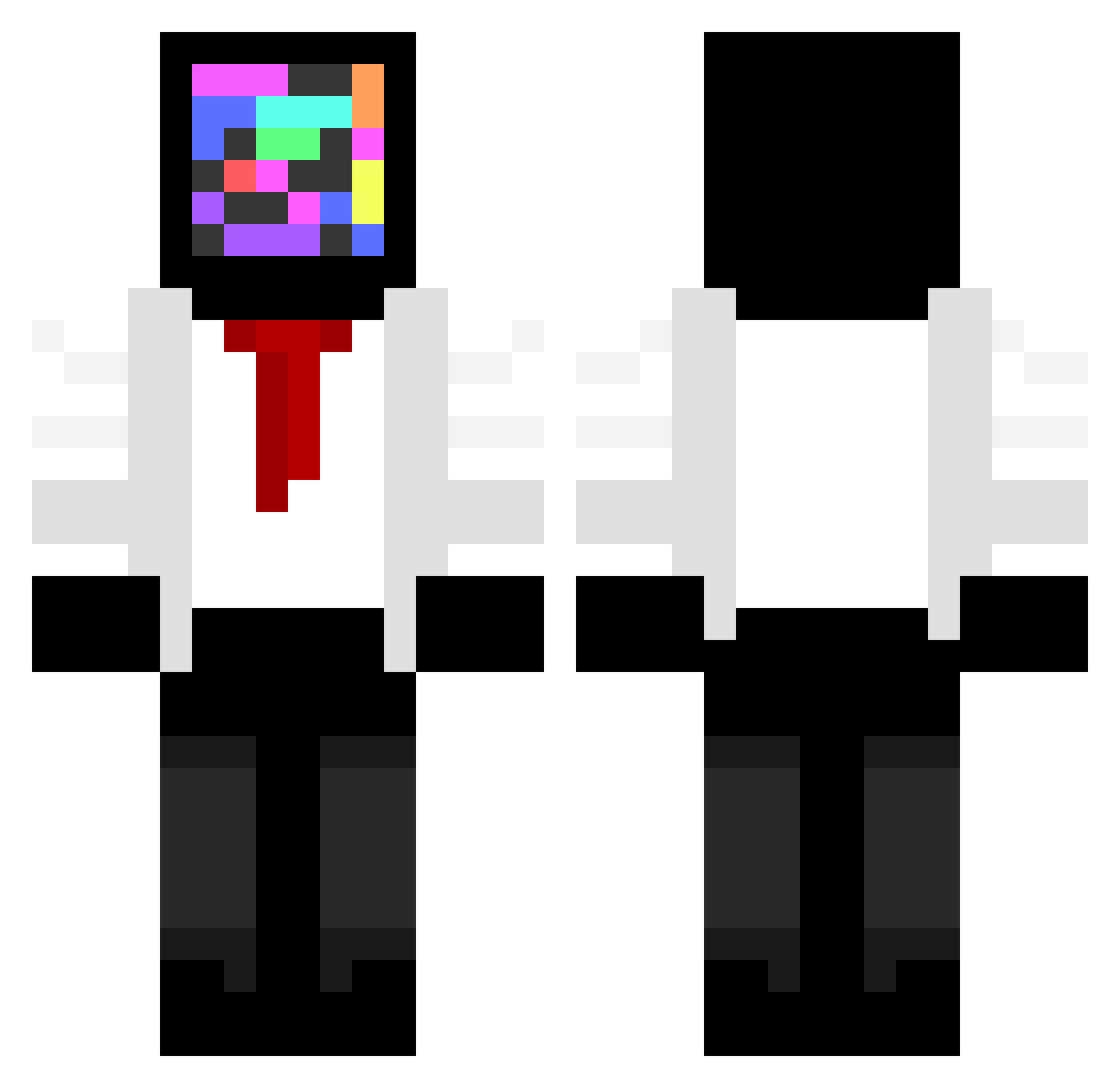 OzzyBird6412 Minecraft skin, front and back view
