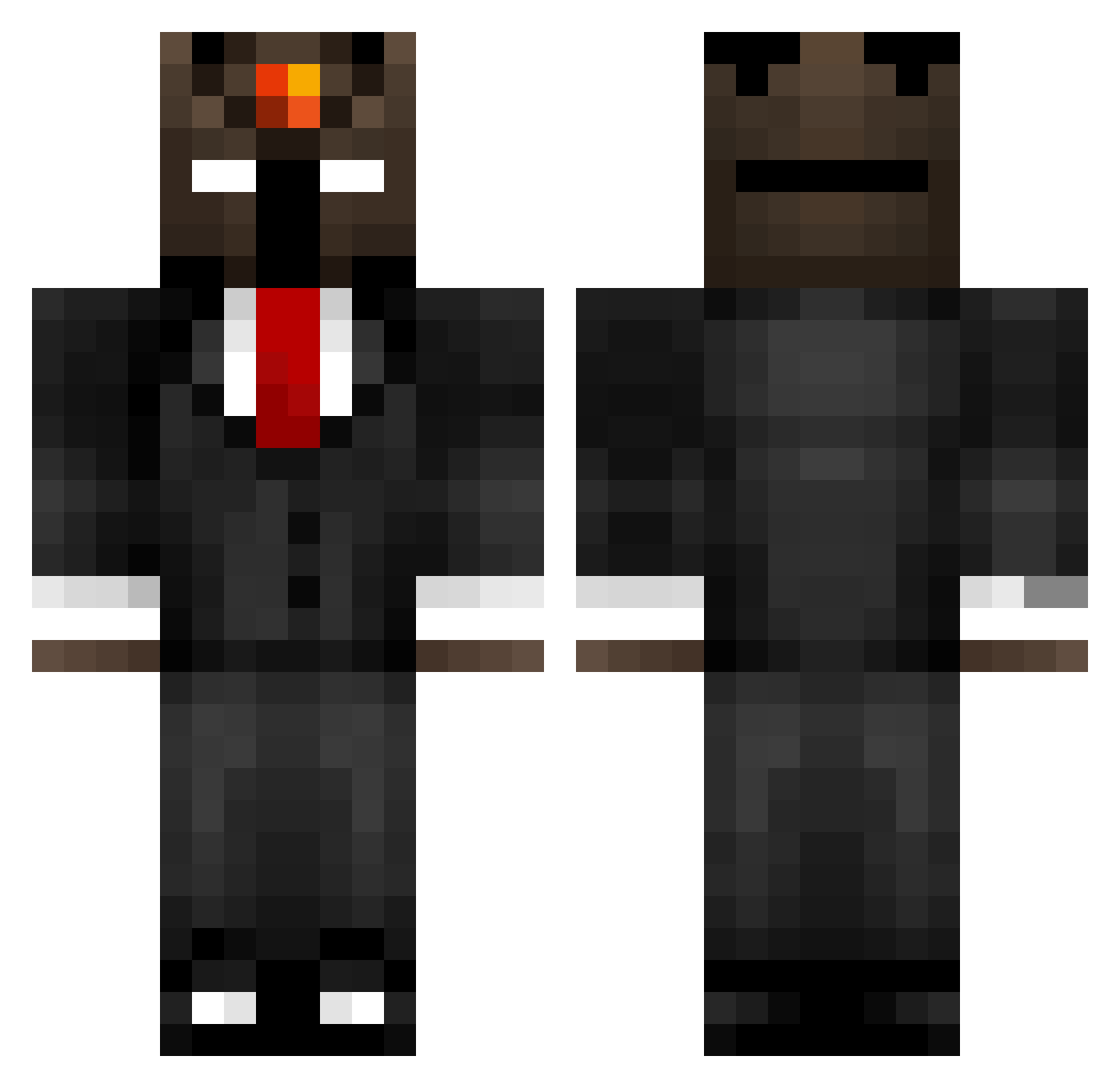 awitadehorchata Minecraft skin, front and back view