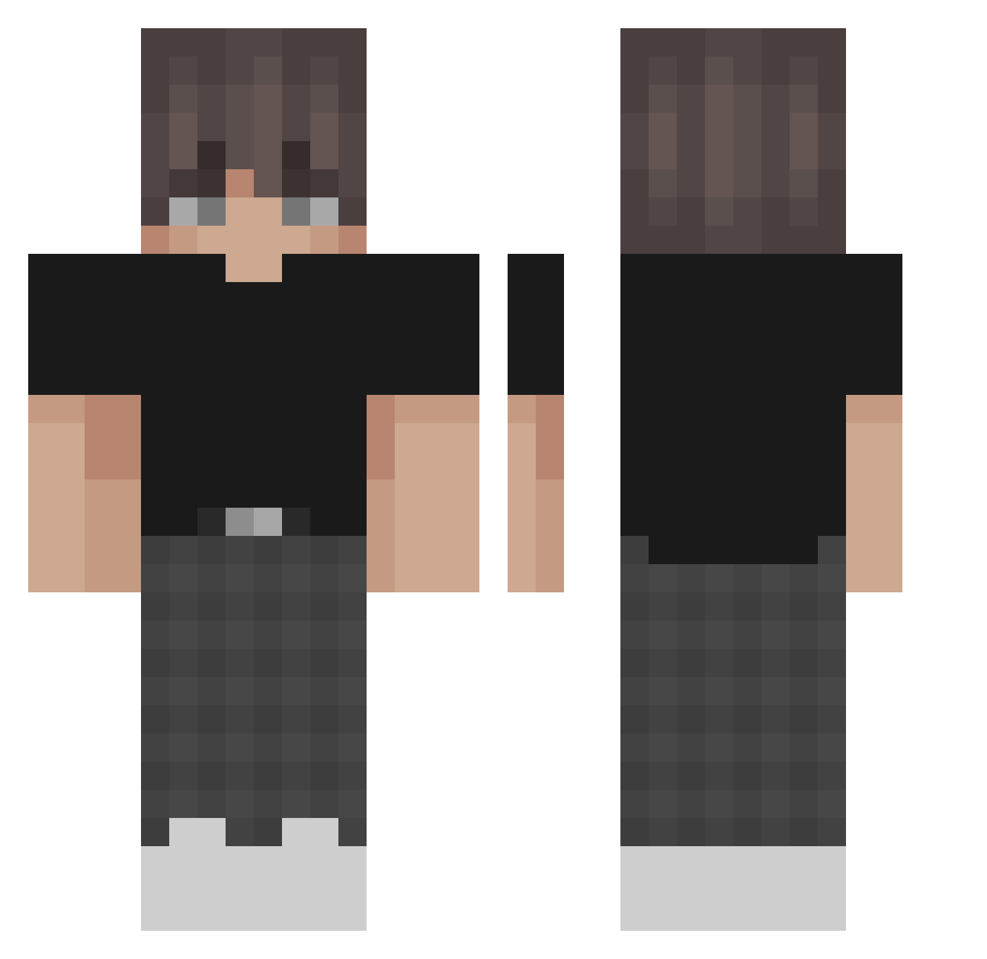 Twayn_ Minecraft skin, front and back view