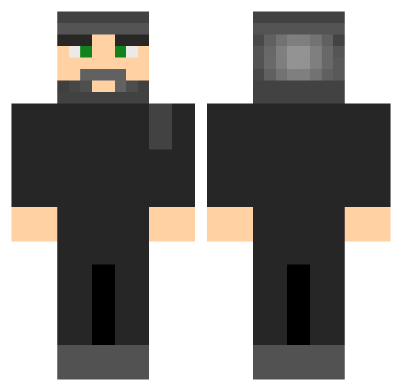 iM4ddox_ Minecraft skin, front and back view