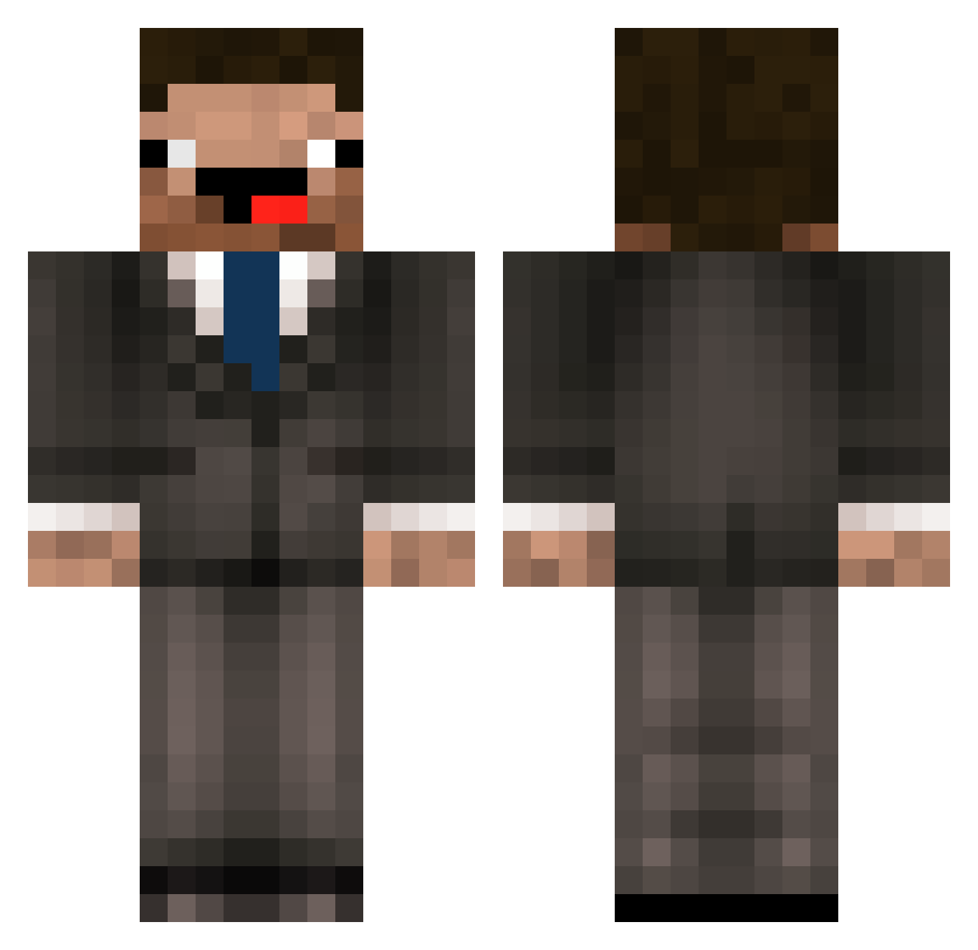 Why_Sweat_ Minecraft skin, front and back view