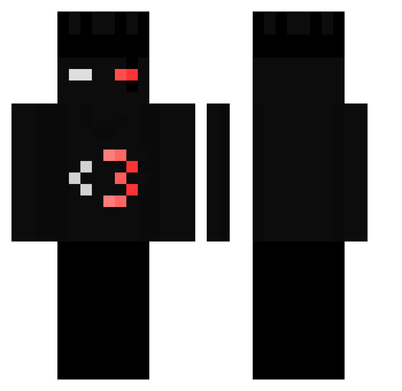XaMaX_X Minecraft skin, front and back view