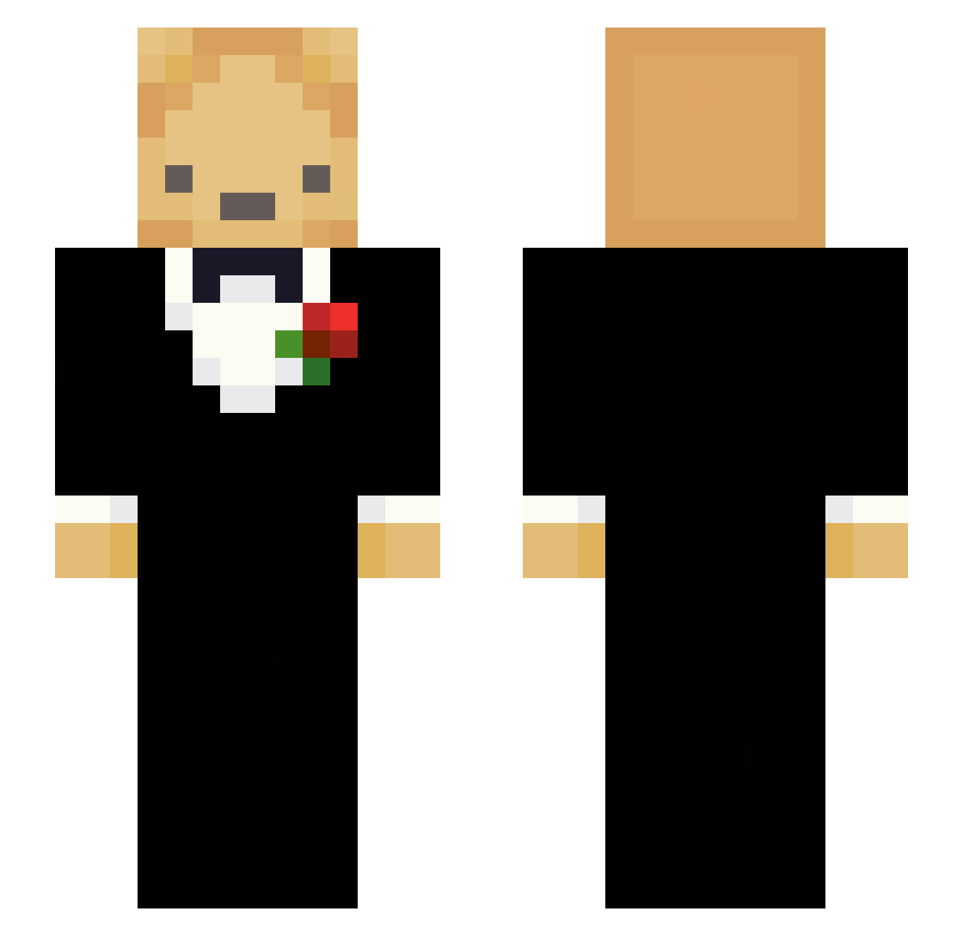 asherandfaster Minecraft skin, front and back view