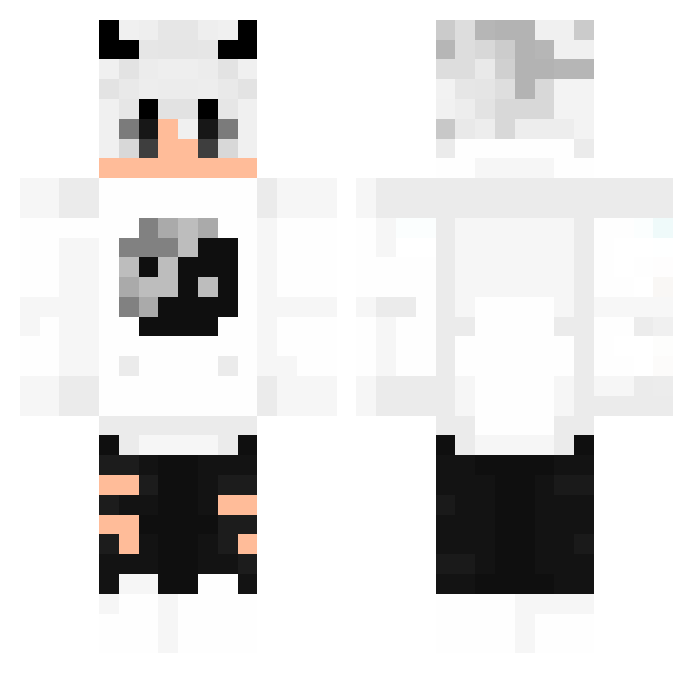 zanthe333 Minecraft skin, front and back view