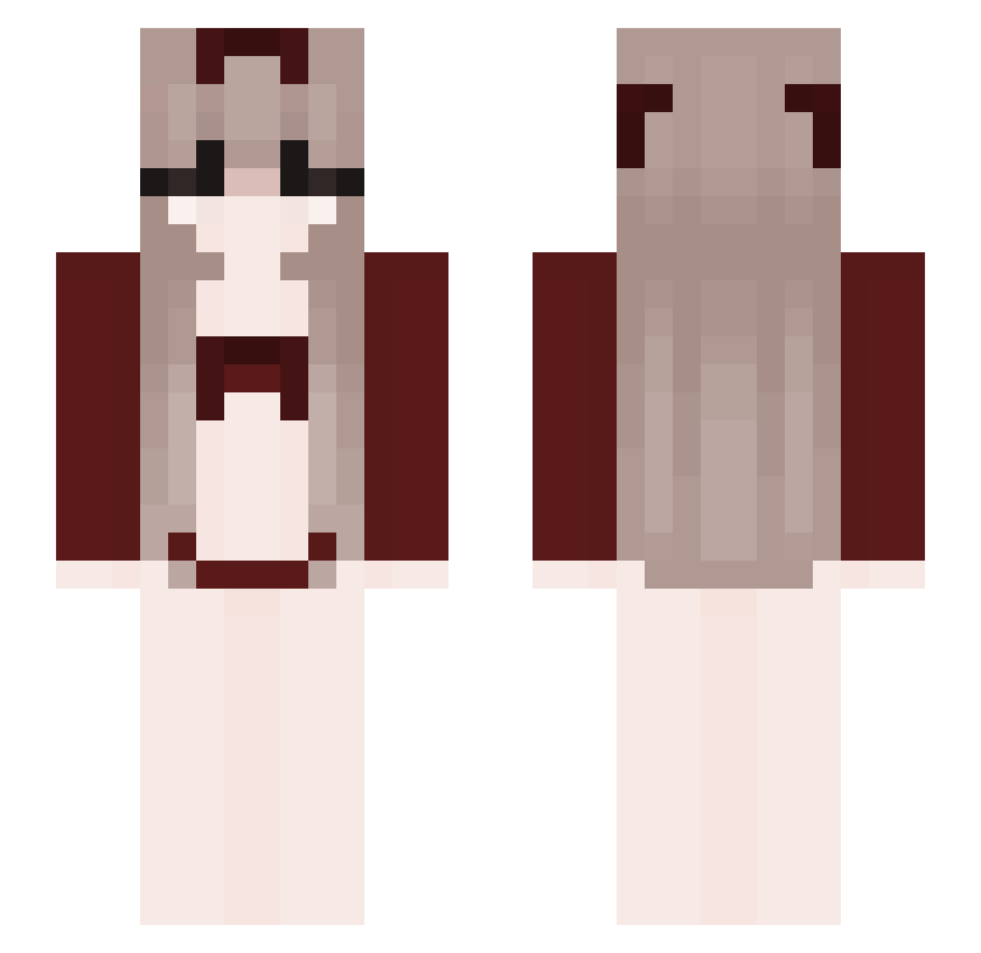 xiaomal114514 Minecraft skin, front and back view