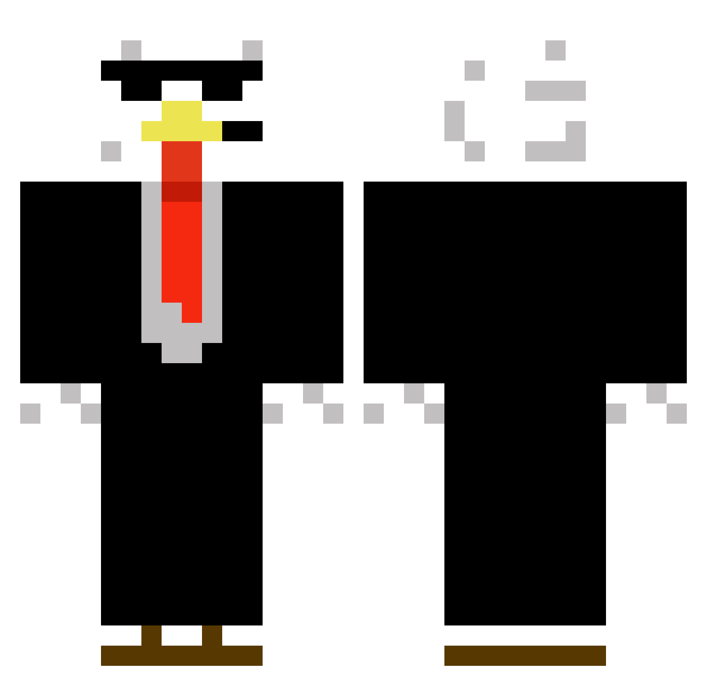jakethemen07 Minecraft skin, front and back view