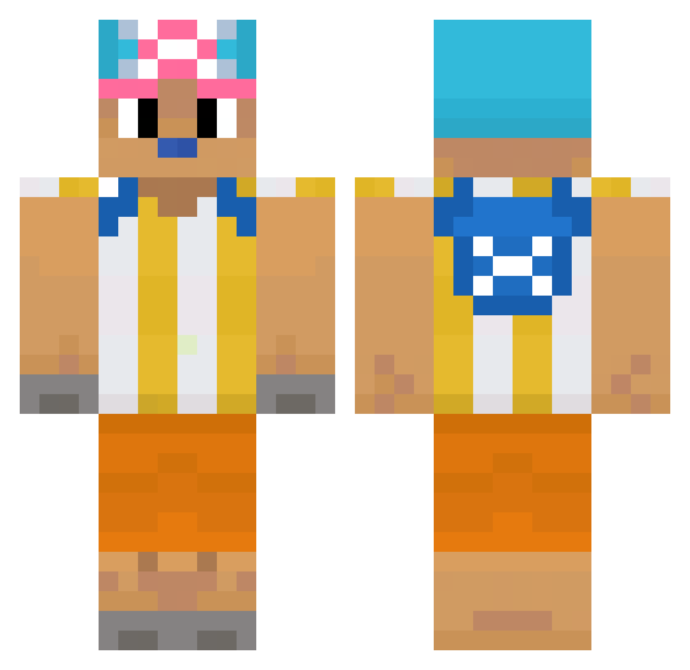plplpllll Minecraft skin, front and back view