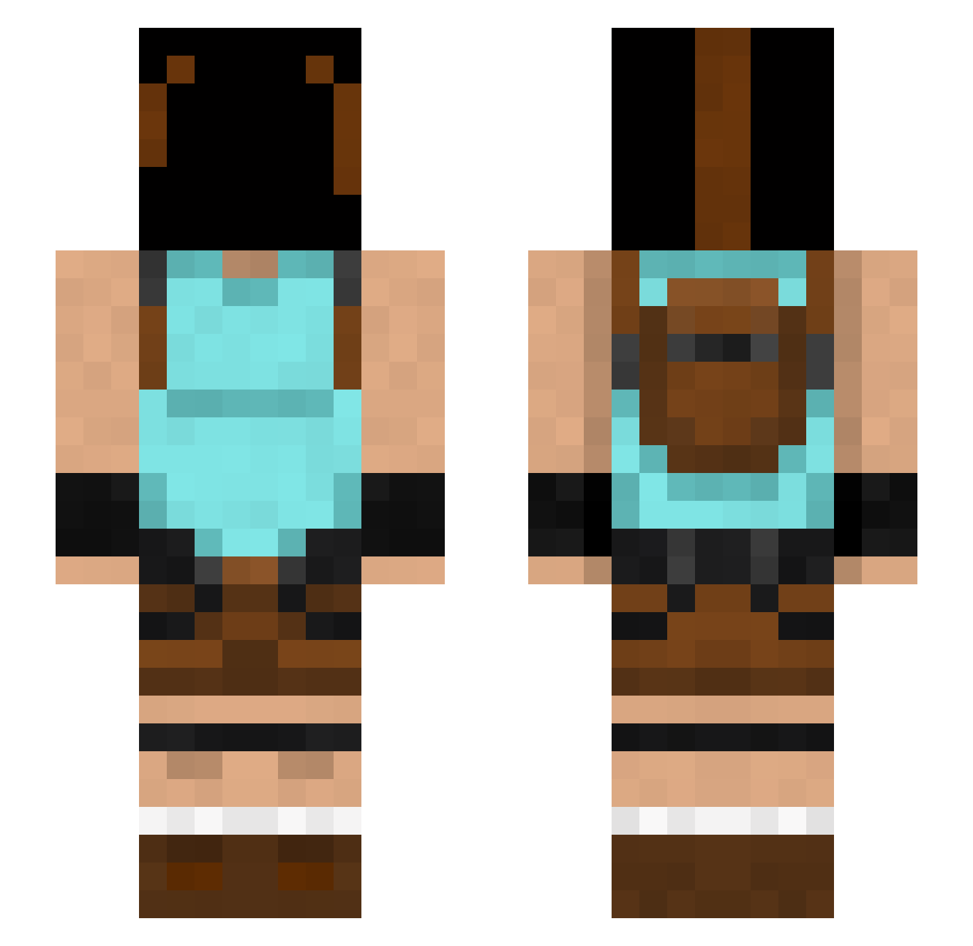 19Corina89 Minecraft skin, front and back view