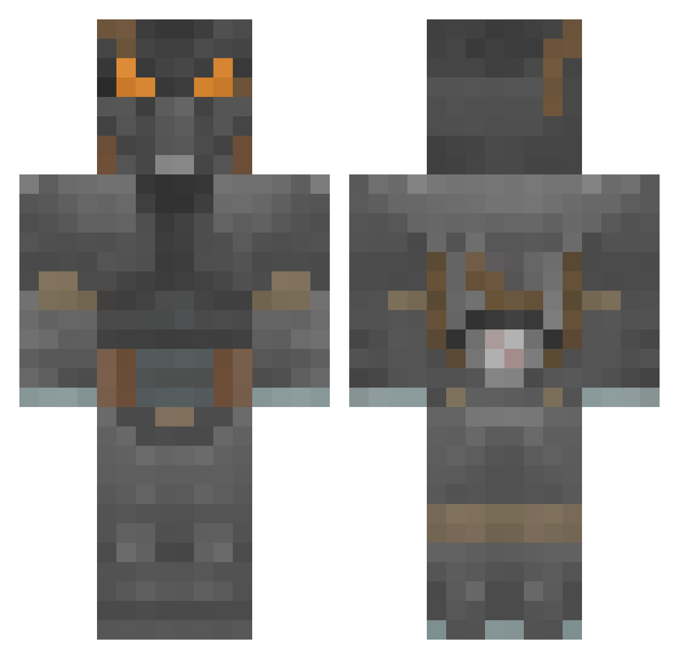 john_madafaker Minecraft skin, front and back view