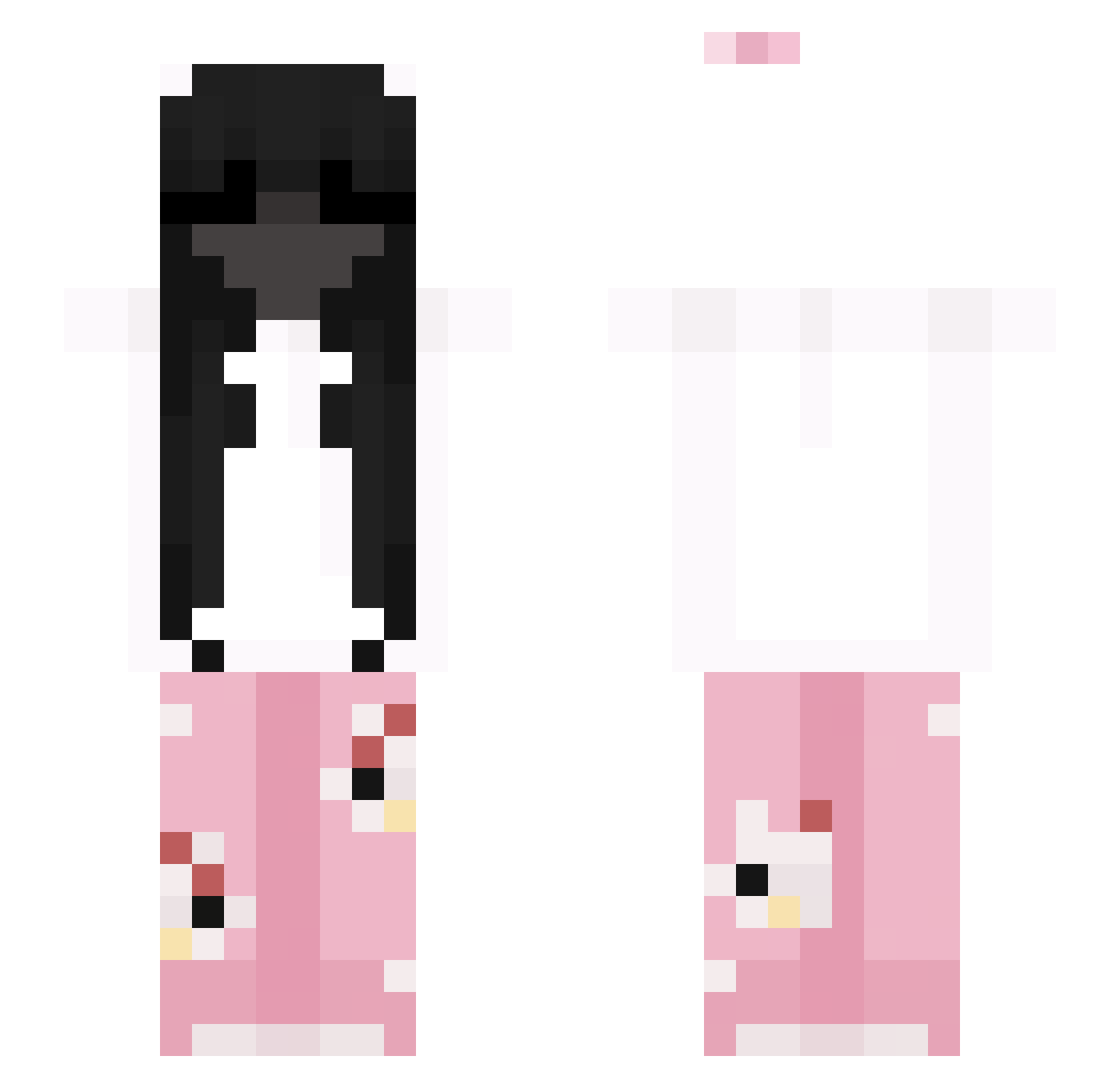 Anna191 Minecraft skin, front and back view