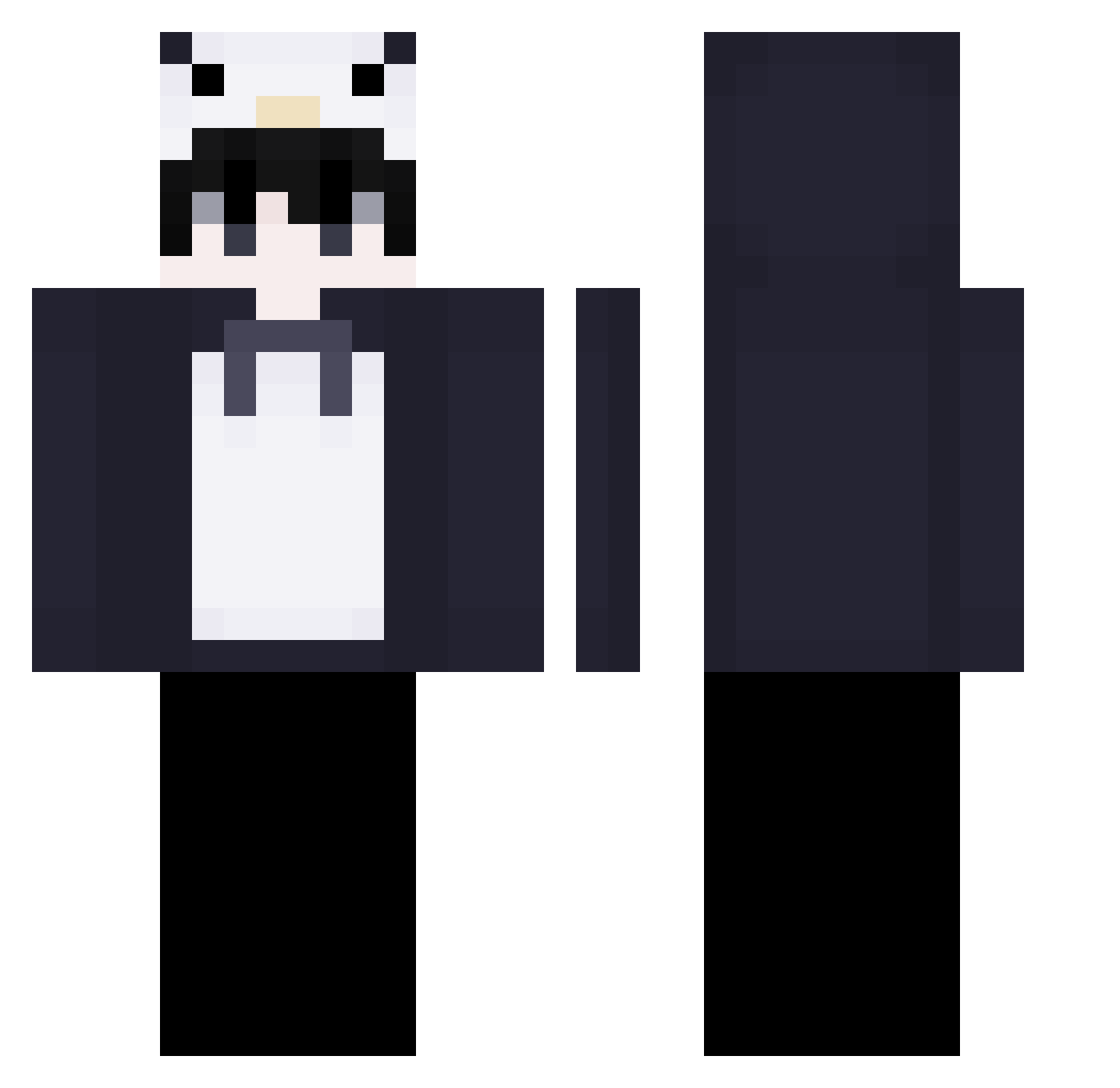 Rxy101 Minecraft skin, front and back view