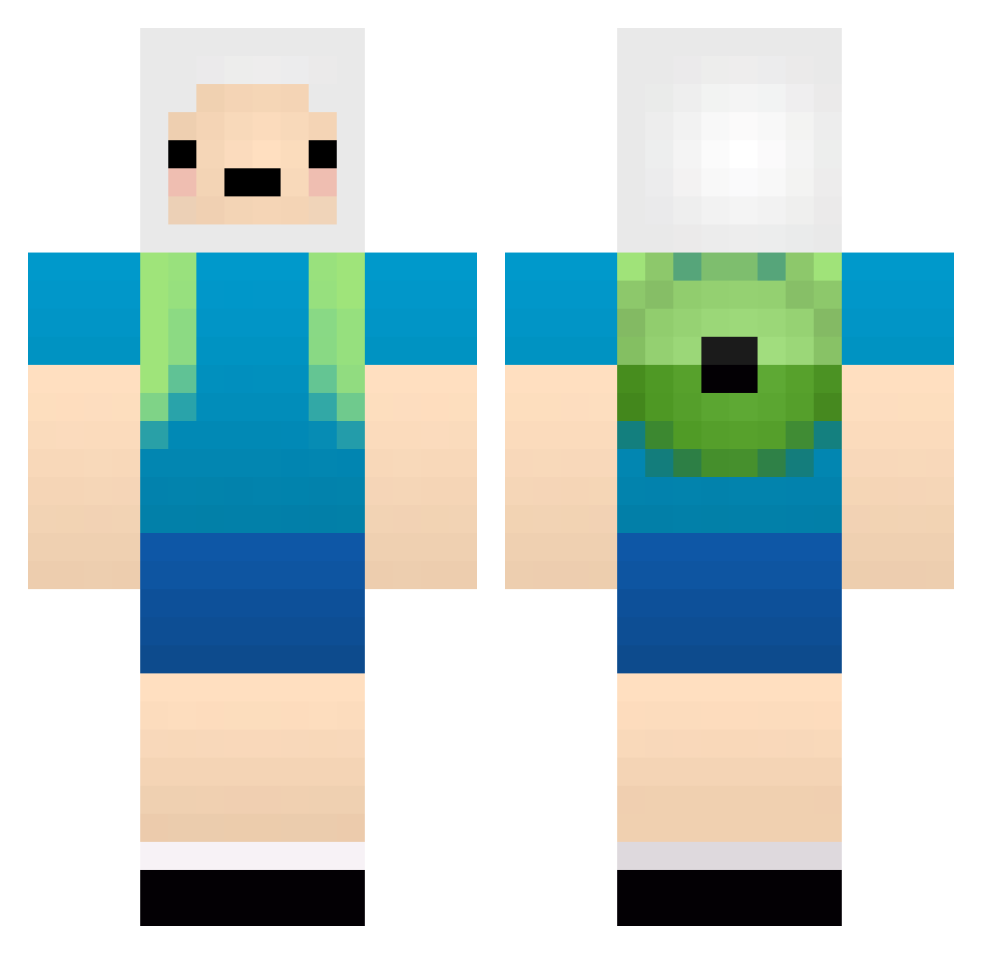 MartinsBiiel Minecraft skin, front and back view