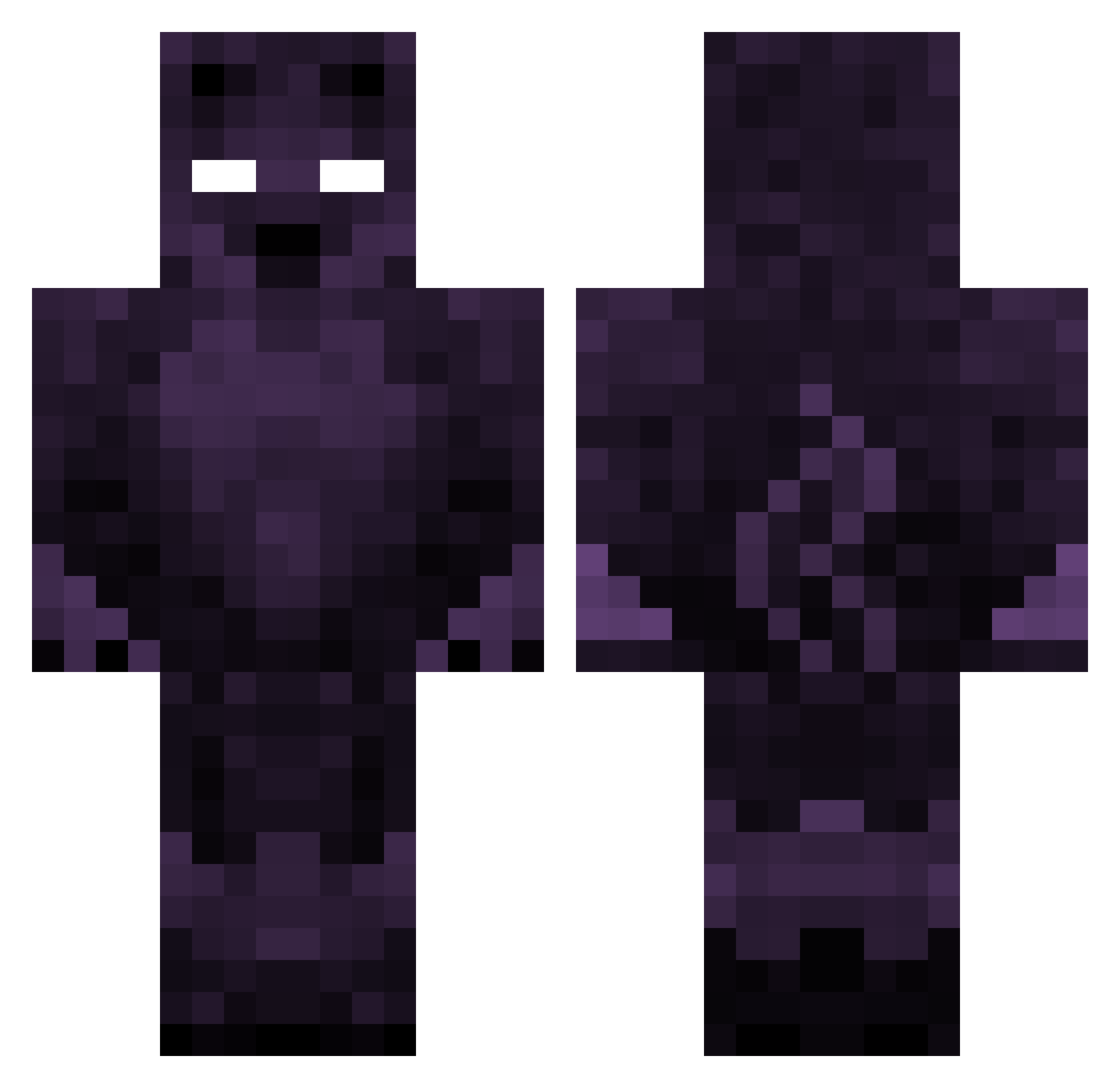 pecinhaTHEGREAT Minecraft skin, front and back view