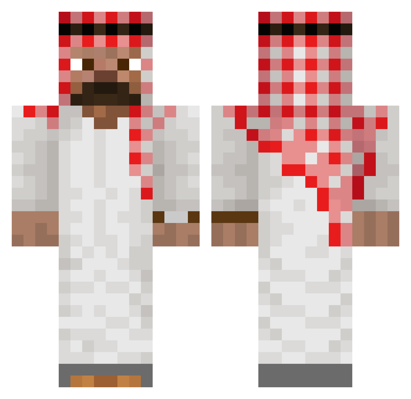FaisalTwj Minecraft skin, front and back view