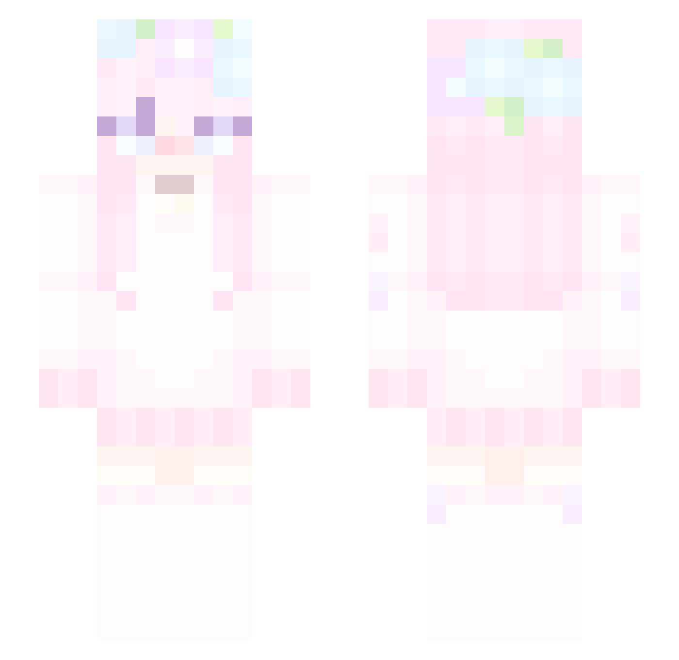 Kpicks Minecraft skin, front and back view