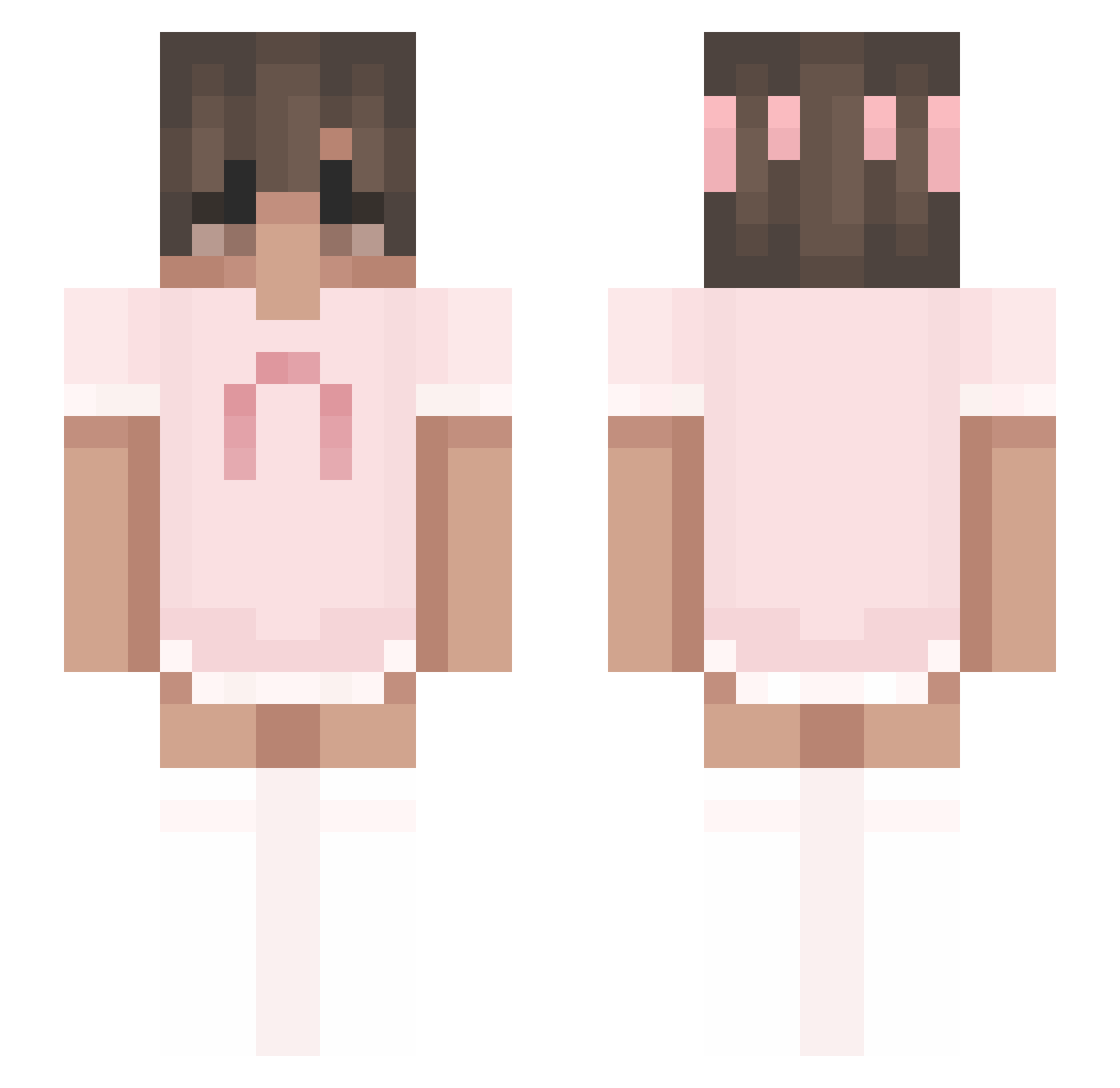 ahmed55576 Minecraft skin, front and back view