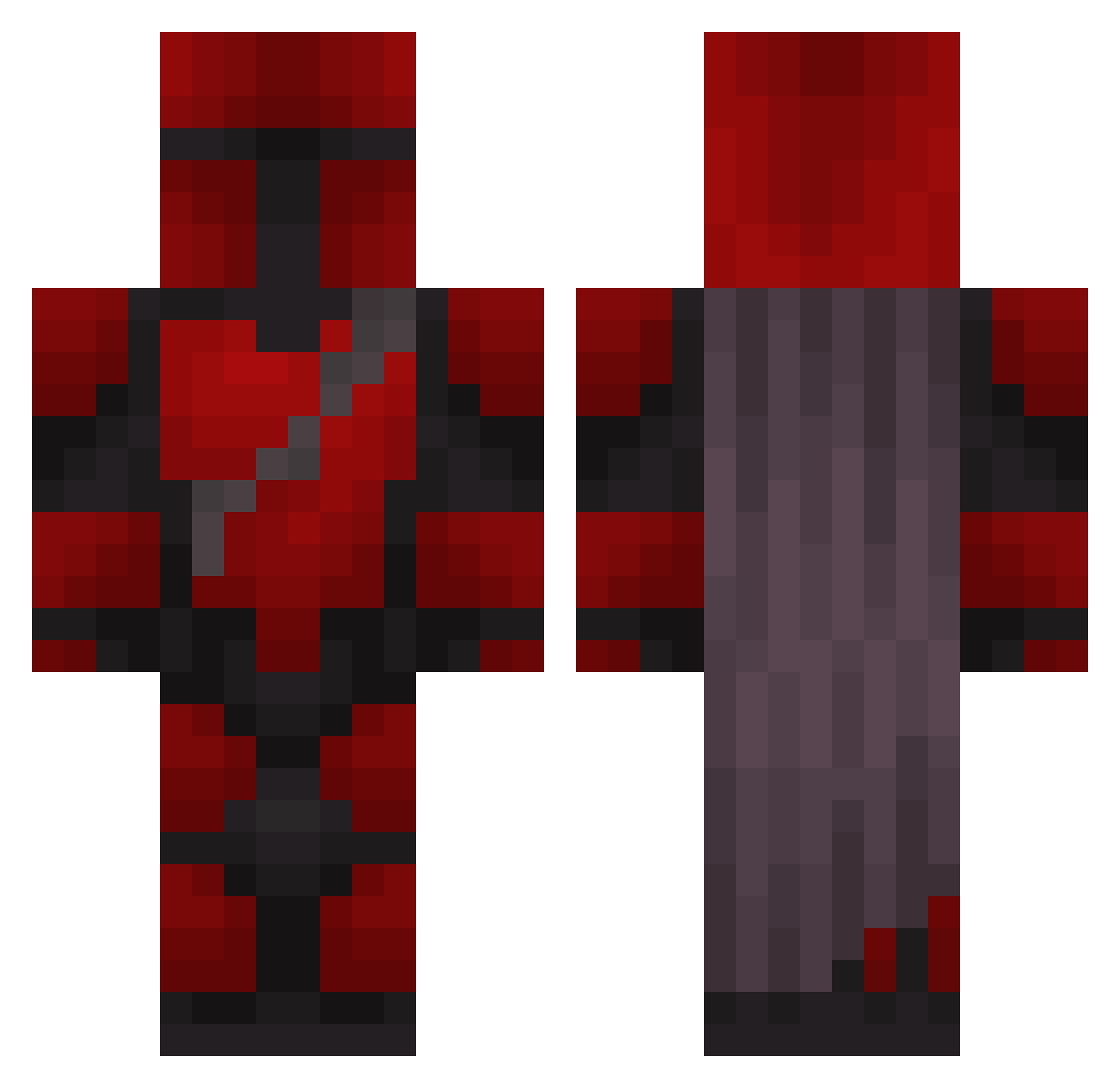 SiegeAndStorm Minecraft skin, front and back view